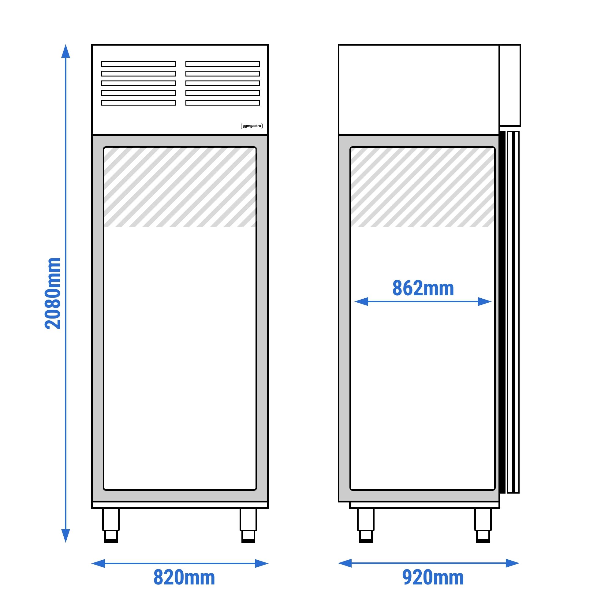 Armoire de fermentation contrôlée - Numérique - 20x EN 600x400mm