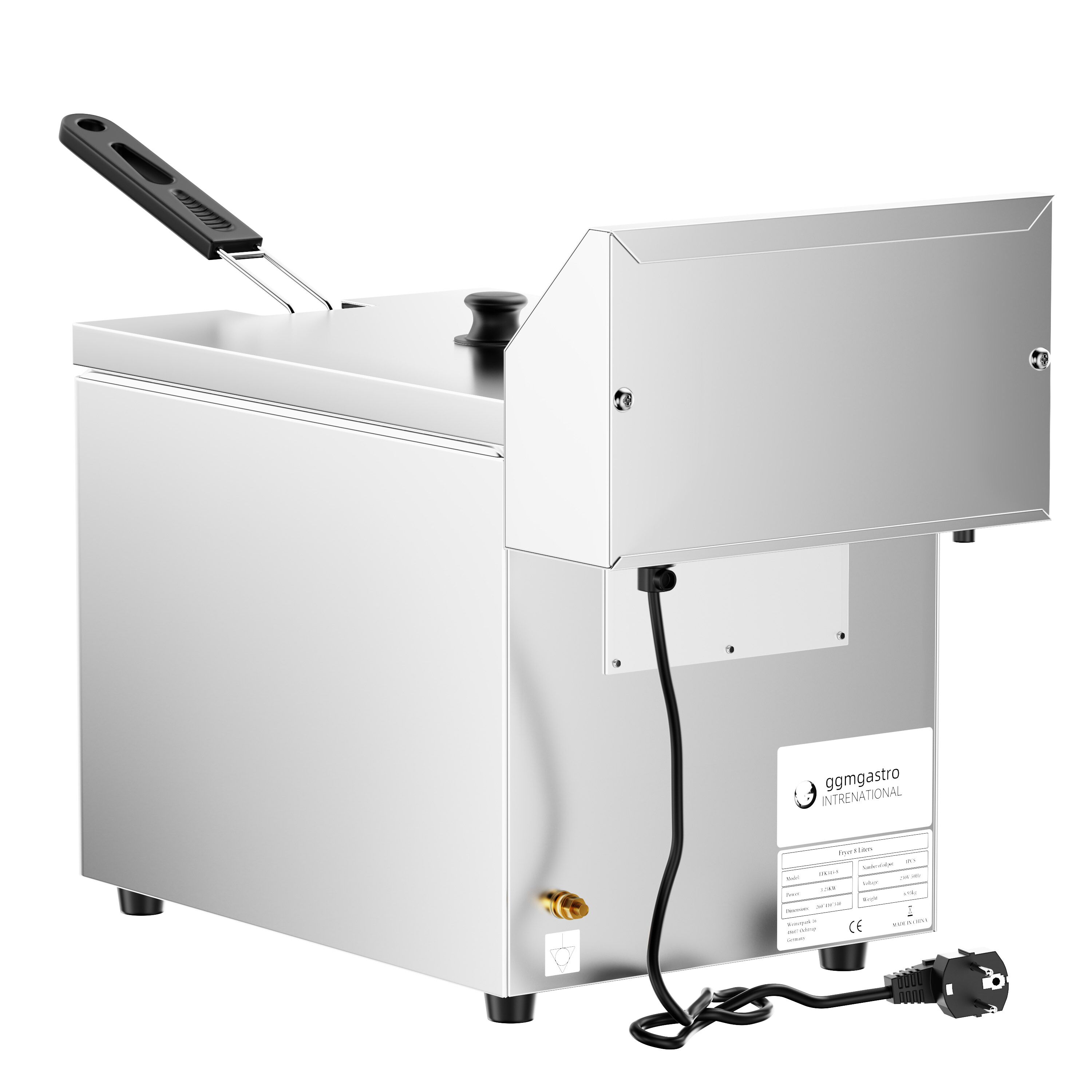 Friteuse électrique – 8 litres – 3,25 kW