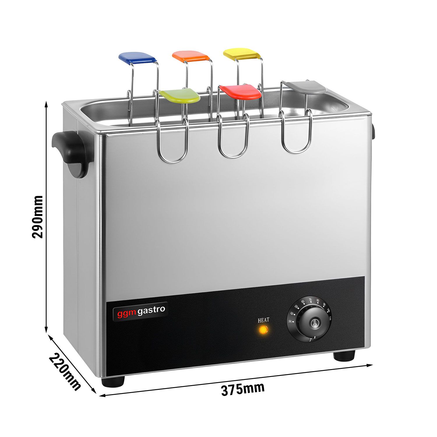 Cuiseur à œufs électrique - 2,2kW - avec 6 paniers à œufs