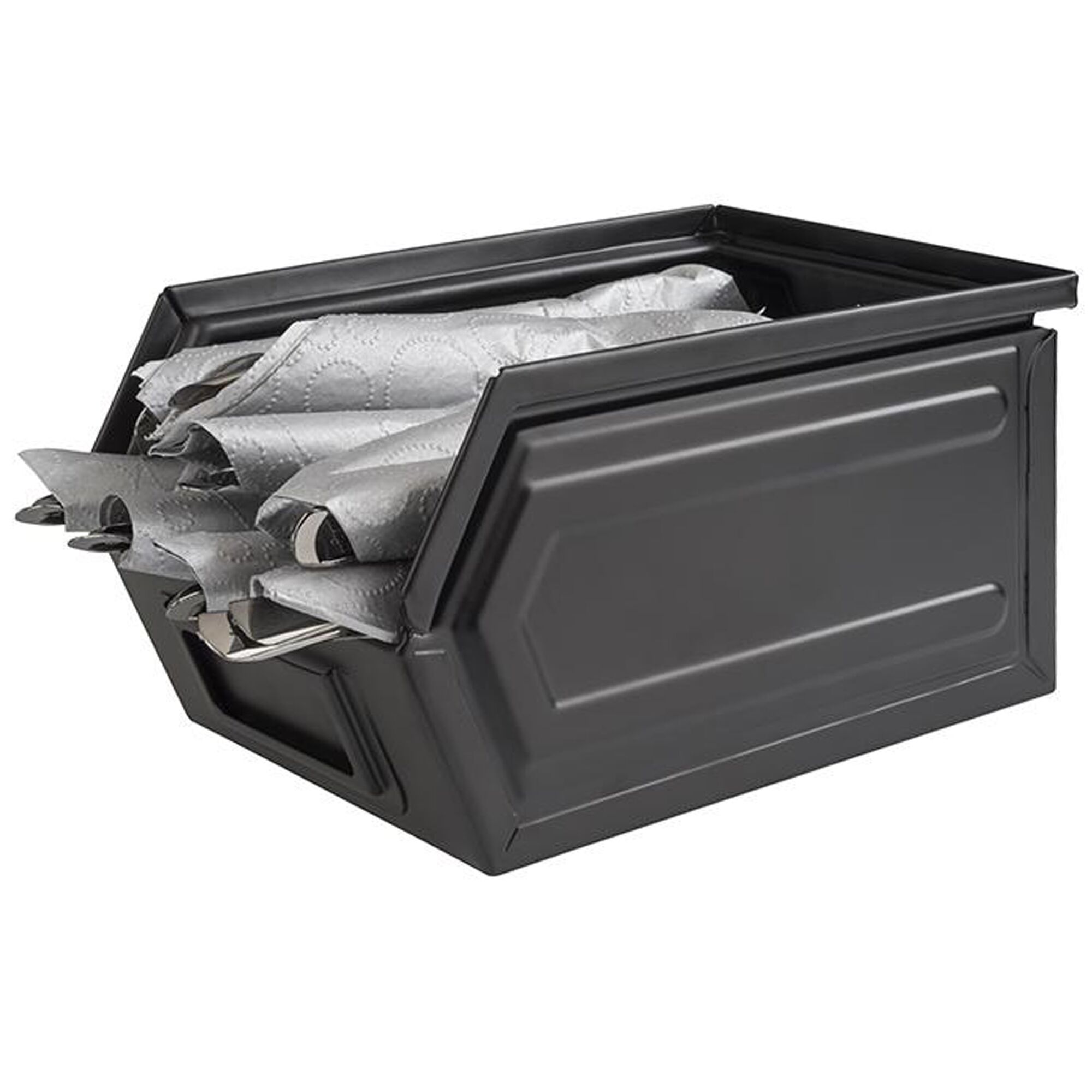(6 pcs) Bocal alimentaire avec couvercle - INDUSTRIEL - 2,40L - Couvercle noir