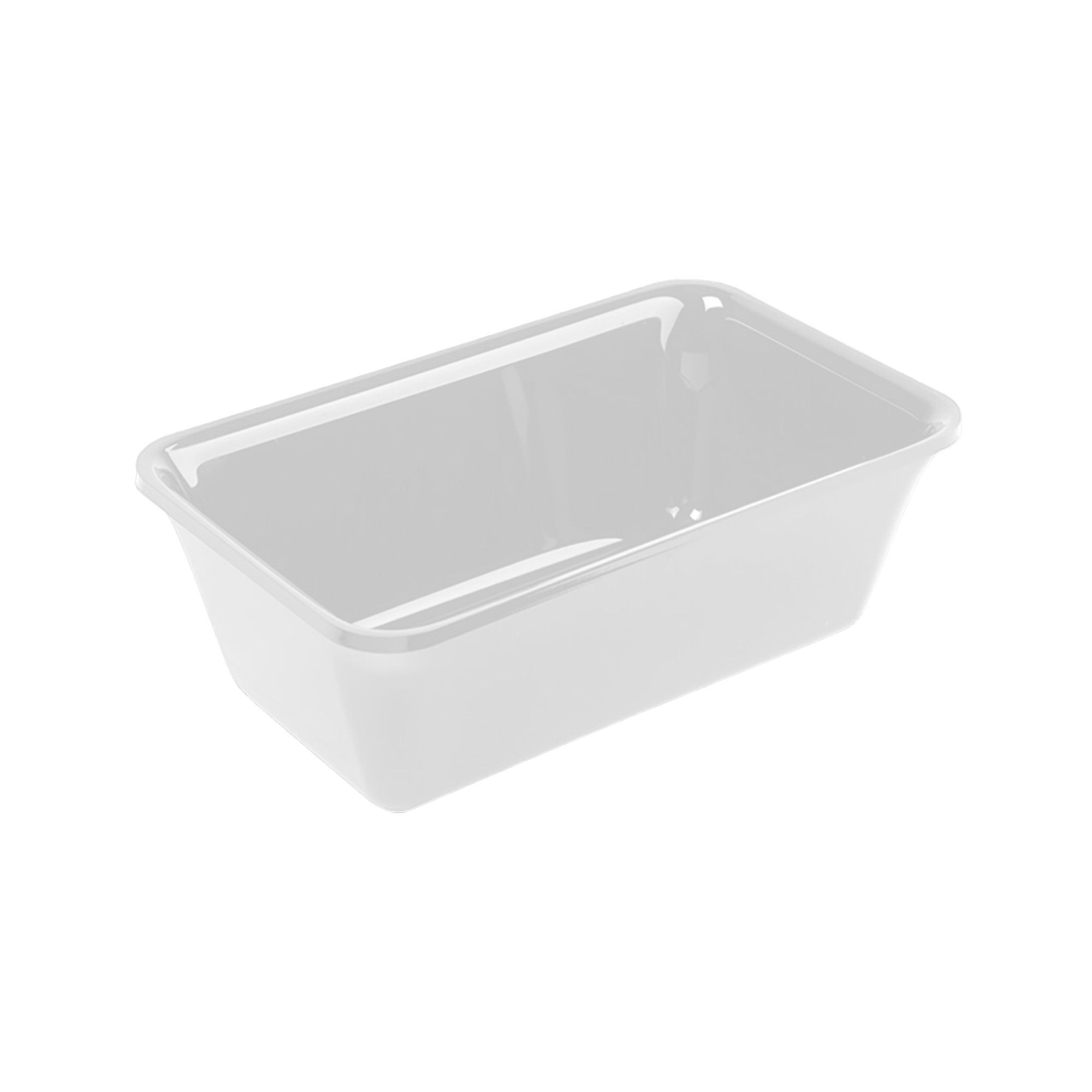 Plateau de présentation - Polycarbonate - GN 1/4 - 265x162x50mm - Blanc - rectangulaire