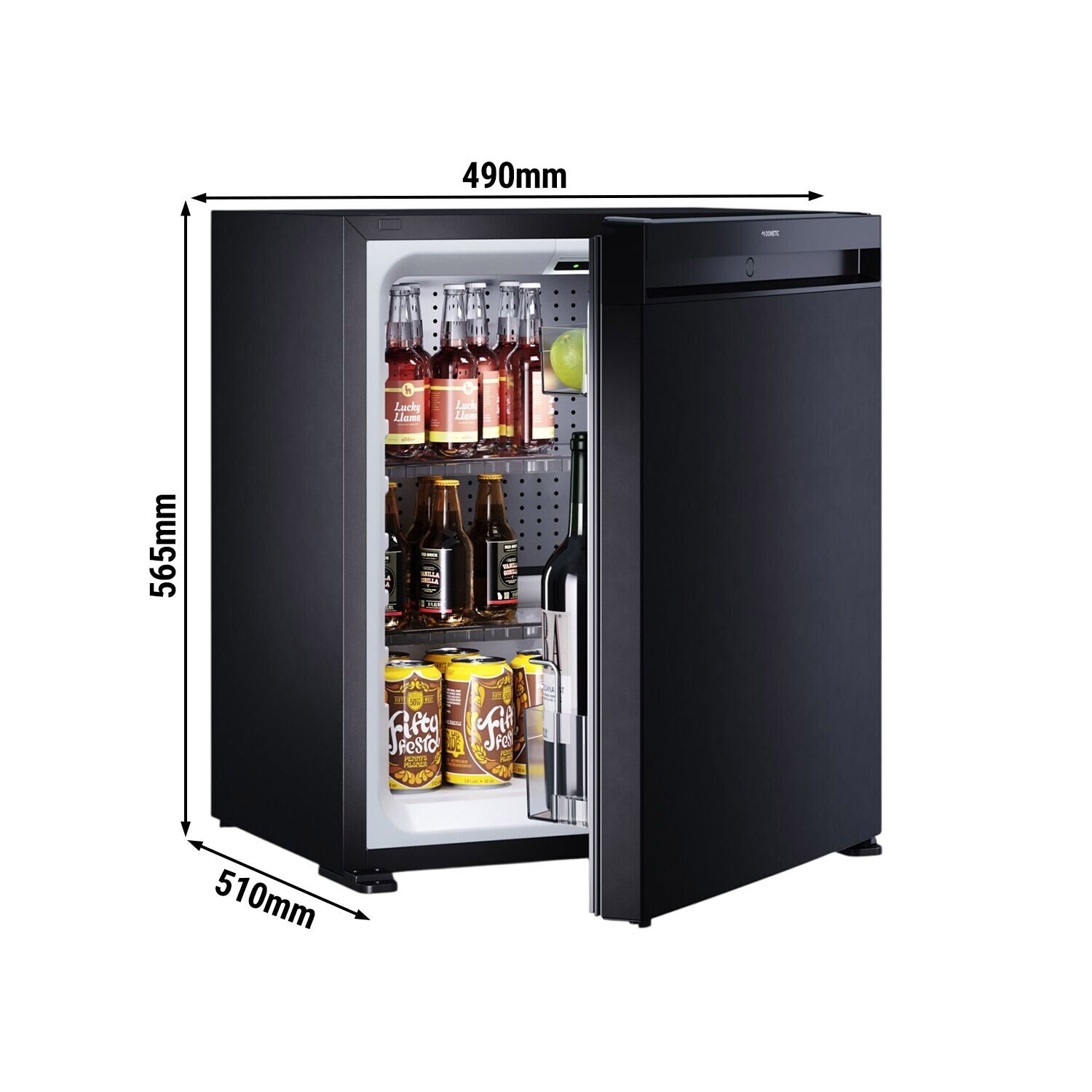 DOMETIC | Minibar-Kühlschrank - HIRPO ALPHA C60S - 490mm - 60 Liter - mit 1 Tür & Türanschlag Links