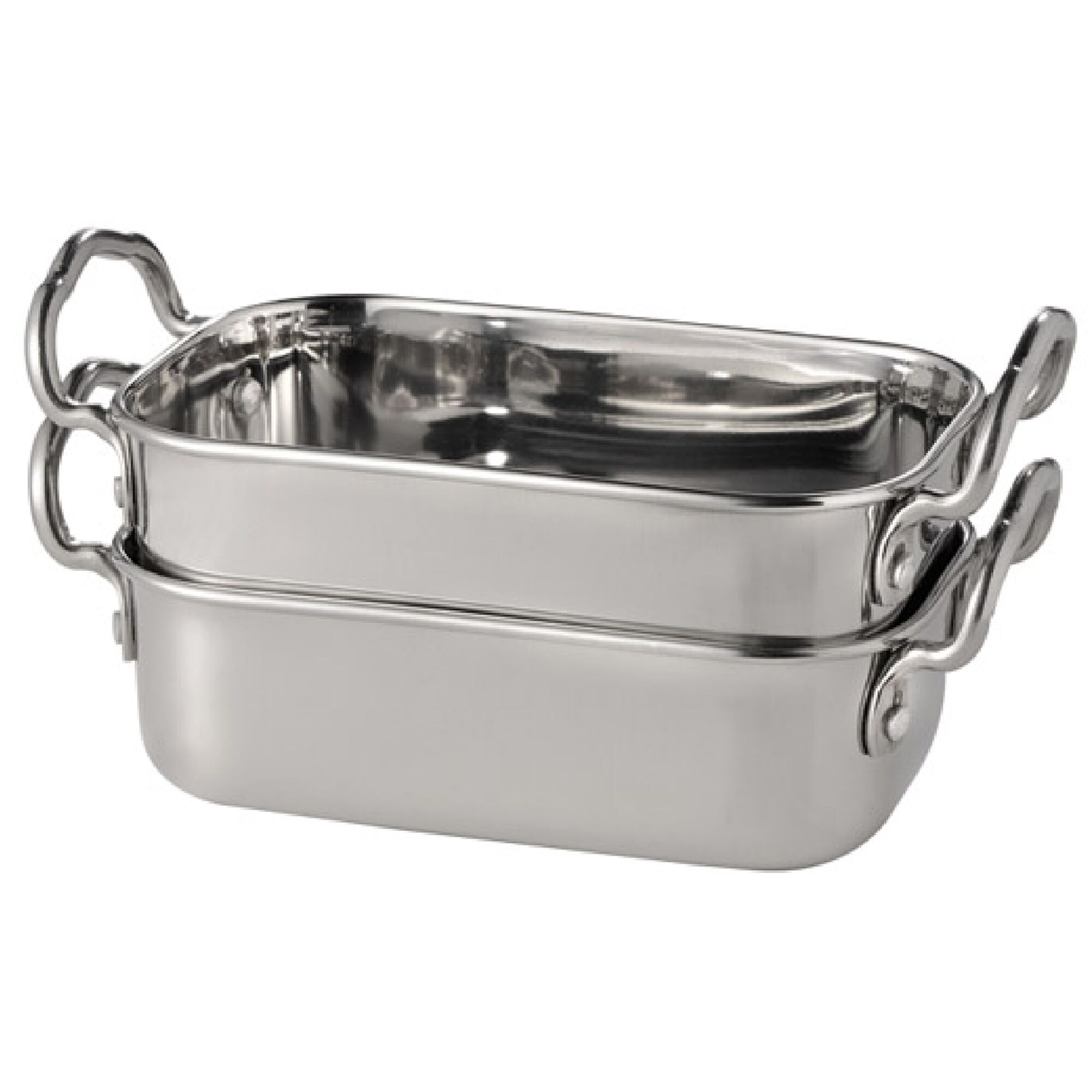 (6 pièces) Mini poêle de service - SNACKHOLDER - Inox - 0,5 litre - 145 x 95 mm