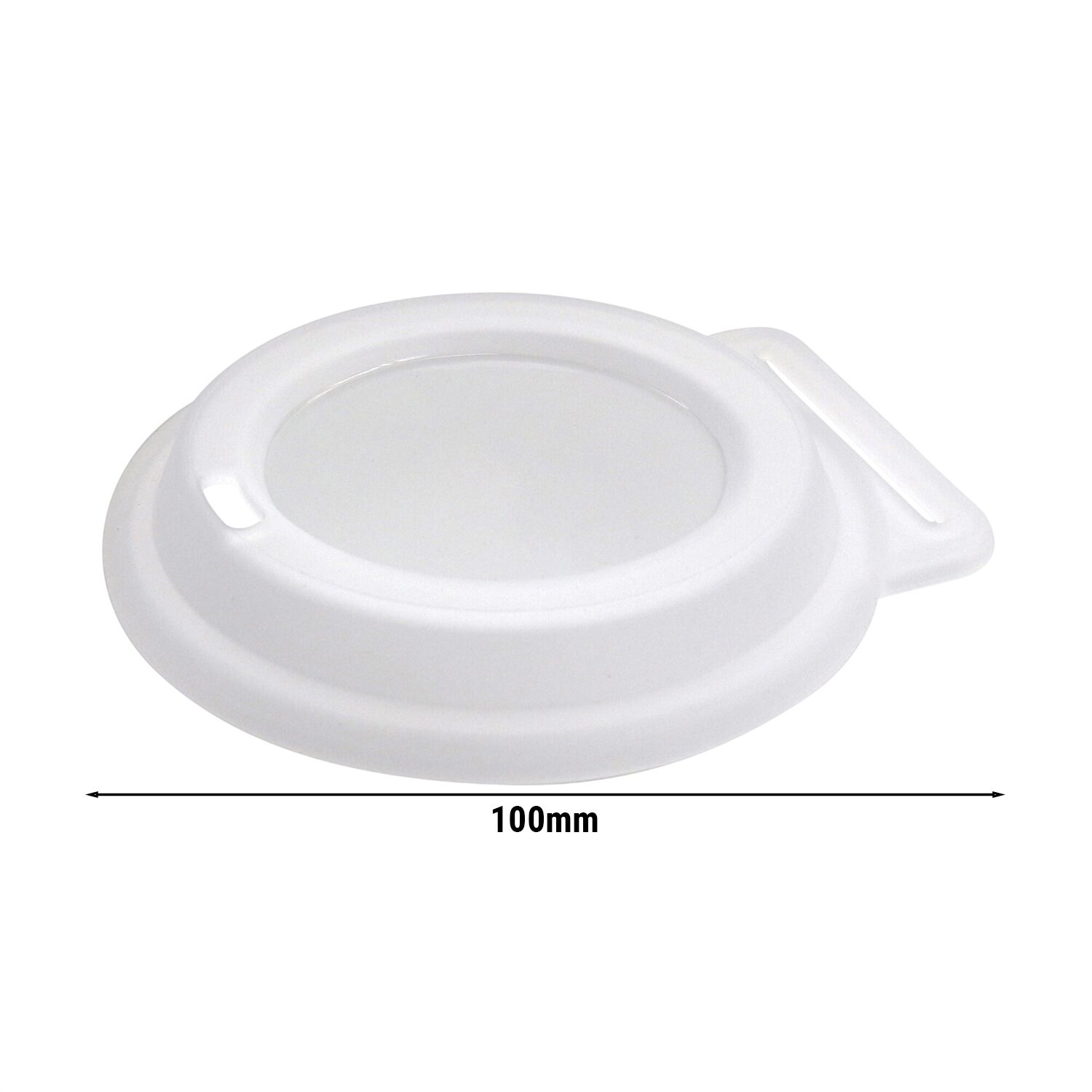 (24 pièces) Couvercle réutilisable avec ouverture pour boire - Transparent - convient aux gobelets de 300-500ml