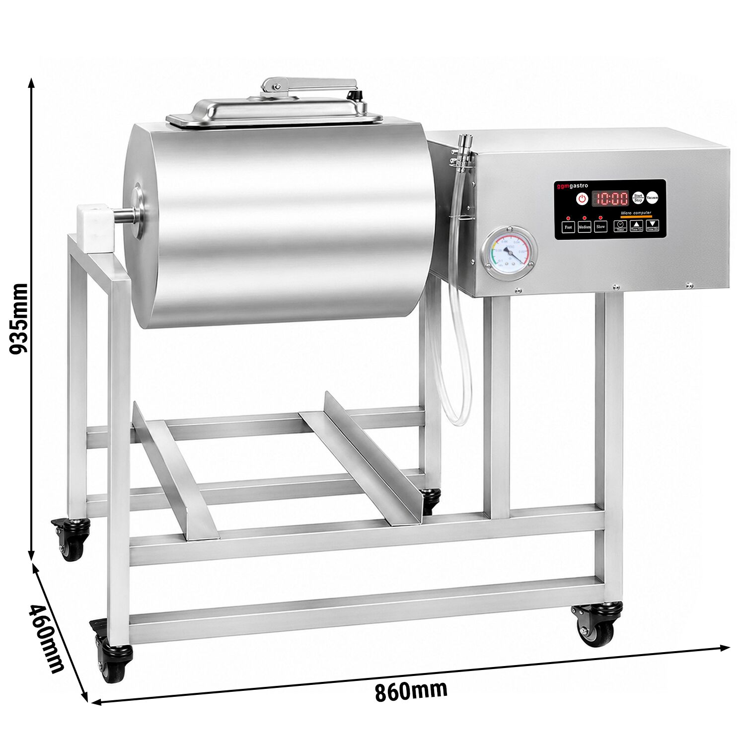 Machine à mariner sous vide - 45 litres - rotation des deux côtés - numérique - avec fonction minuterie