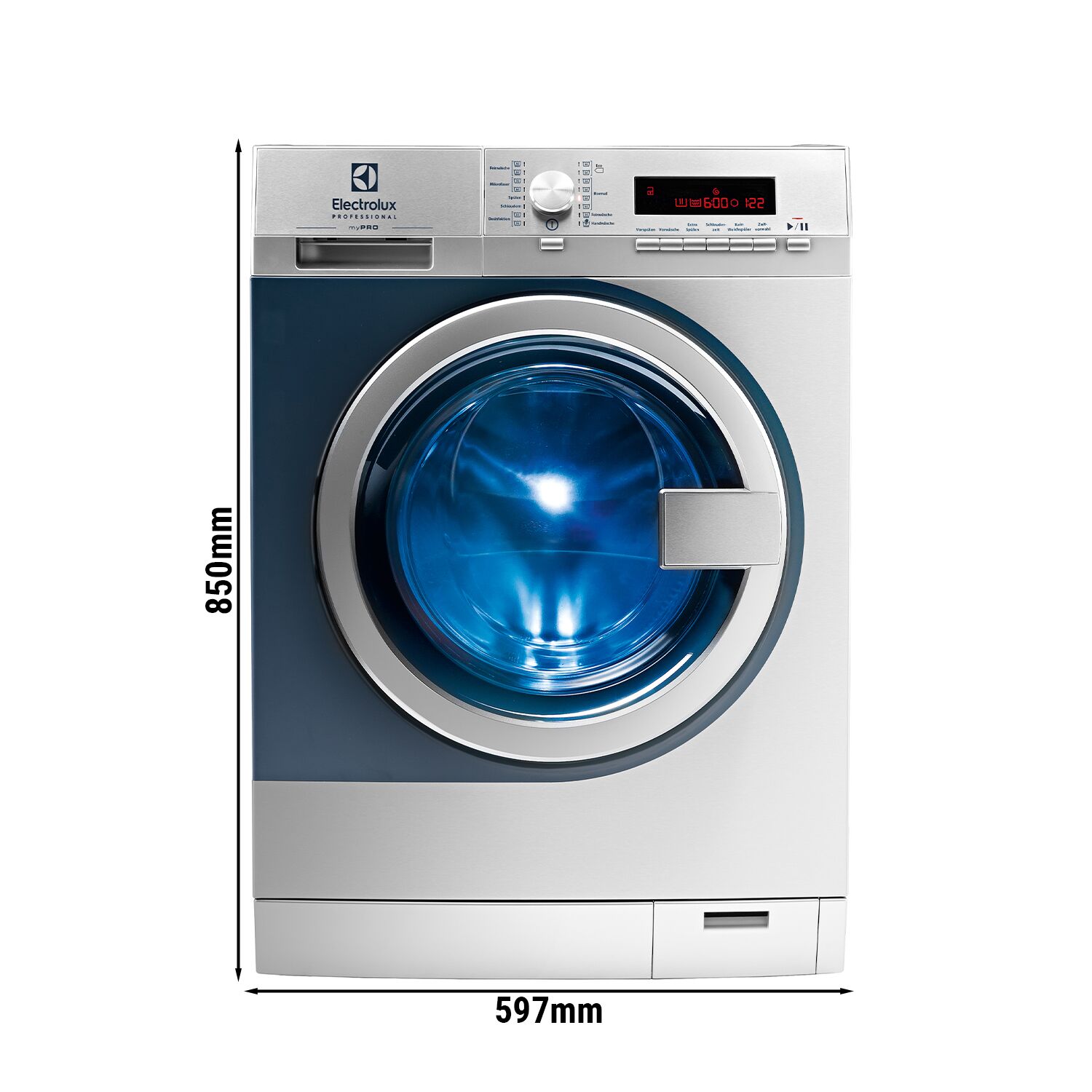 ELECTROLUX | Commercial myPRO WE170V Commercial Washing Machine - Drain Valve – 8 kg – 230 V – 2.2 kW