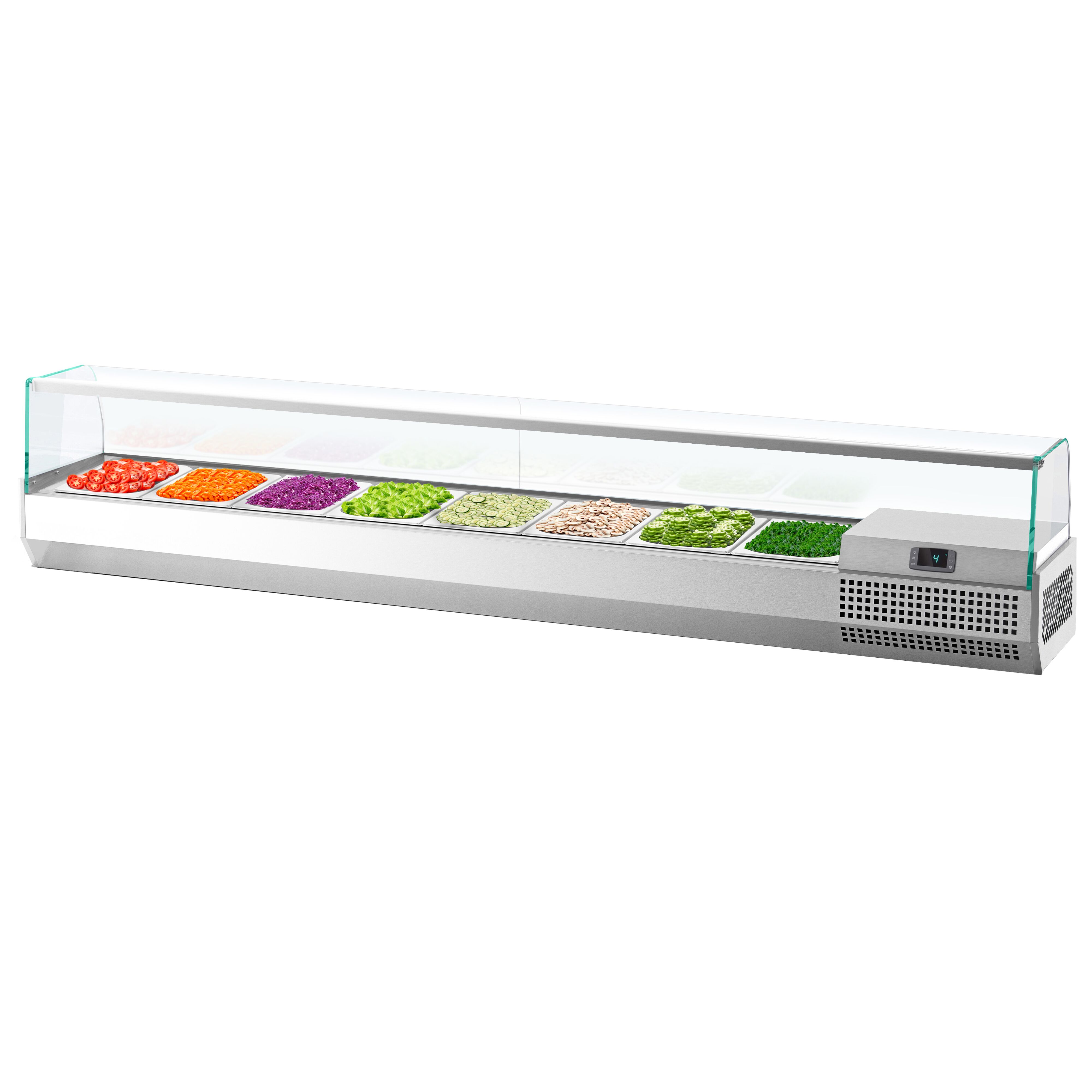 Vitrine Réfrigérée à Ingrédients PREMIUM PLUS - 1976x413mm - 8x GN 1/3