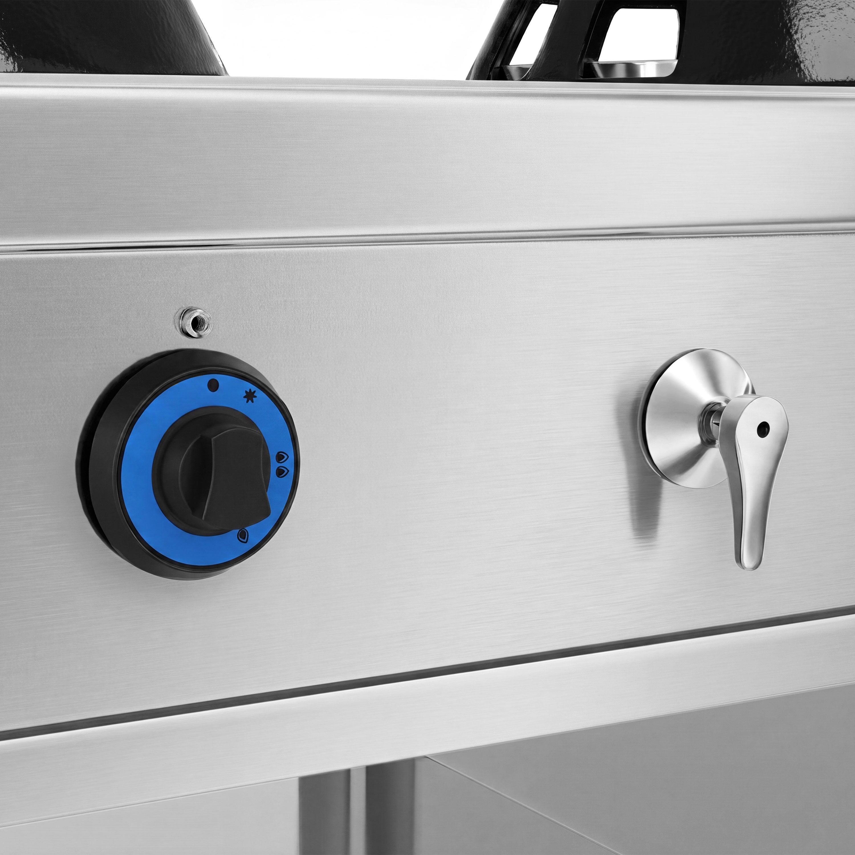 Εστία Wok Αερίου Τύπου Νησίδας - 56 kW - 4 Καυστήρες - με 2 Βρύσες Νερού