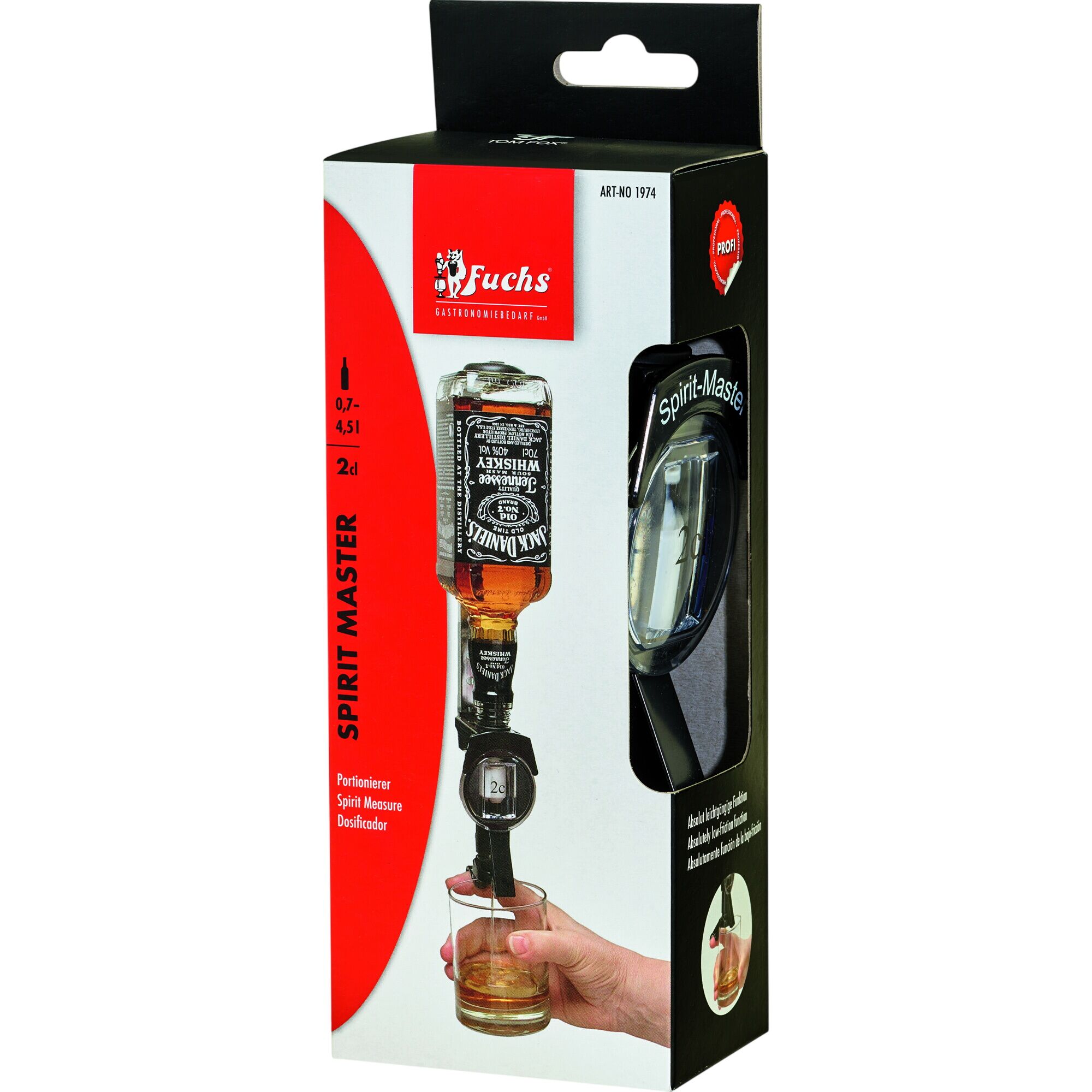 FUCHS | SPIRIT MASTER - Doseur - 2 cl - pour bouteilles de 0,7 à 1,5 litre