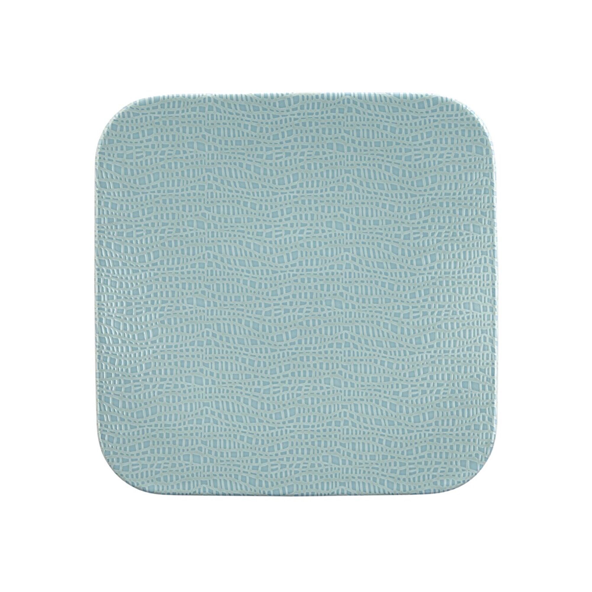 (4 pièces) SELTMANN WEIDEN | Assiette coupe – plate carrée – 290 × 290 mm – Turquoise