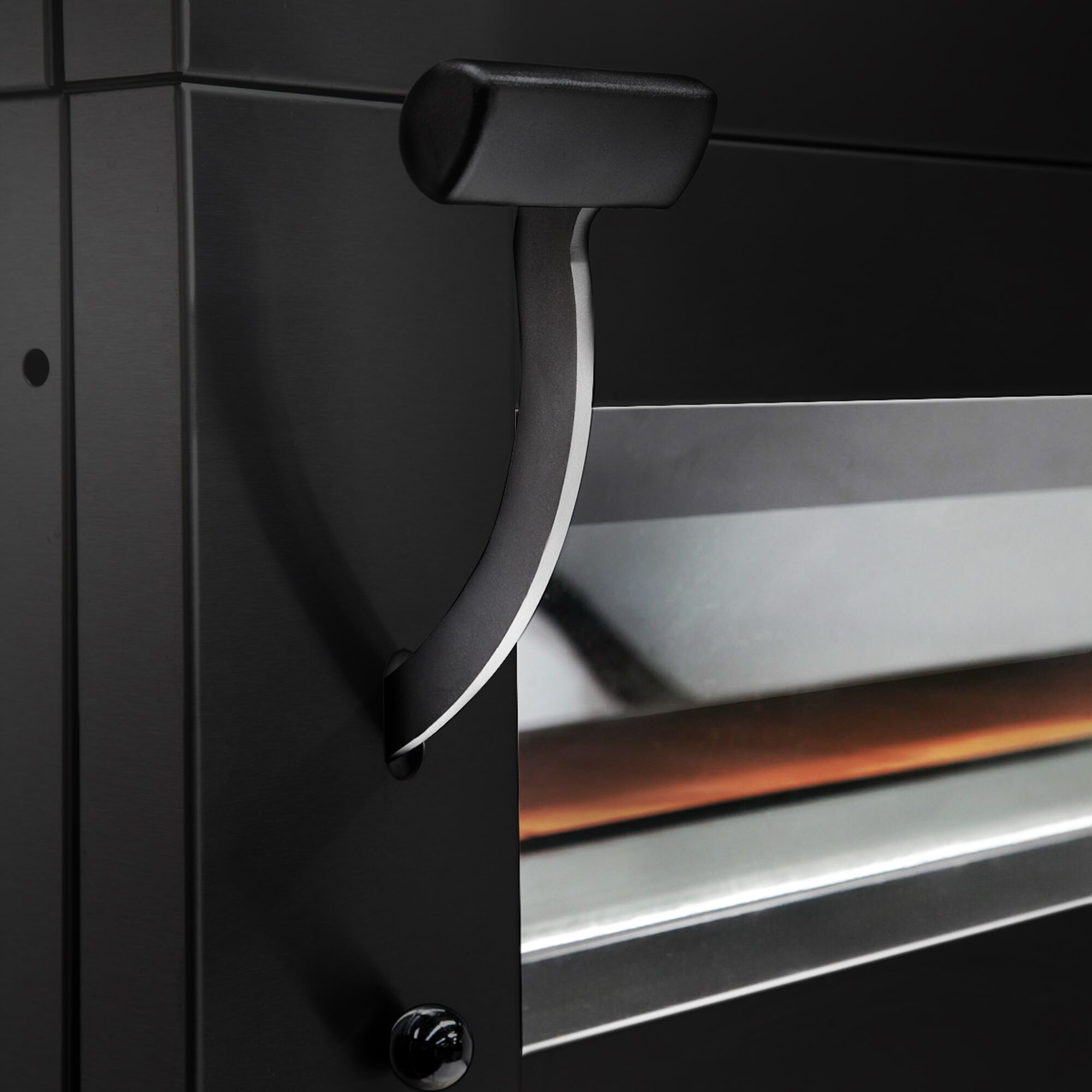 Four à étages de boulangerie avec fonction vapeur - tactile - 2 chambres de cuisson - avec hotte et chambre de fermentation 8 x EN 600 x 400 - Noir