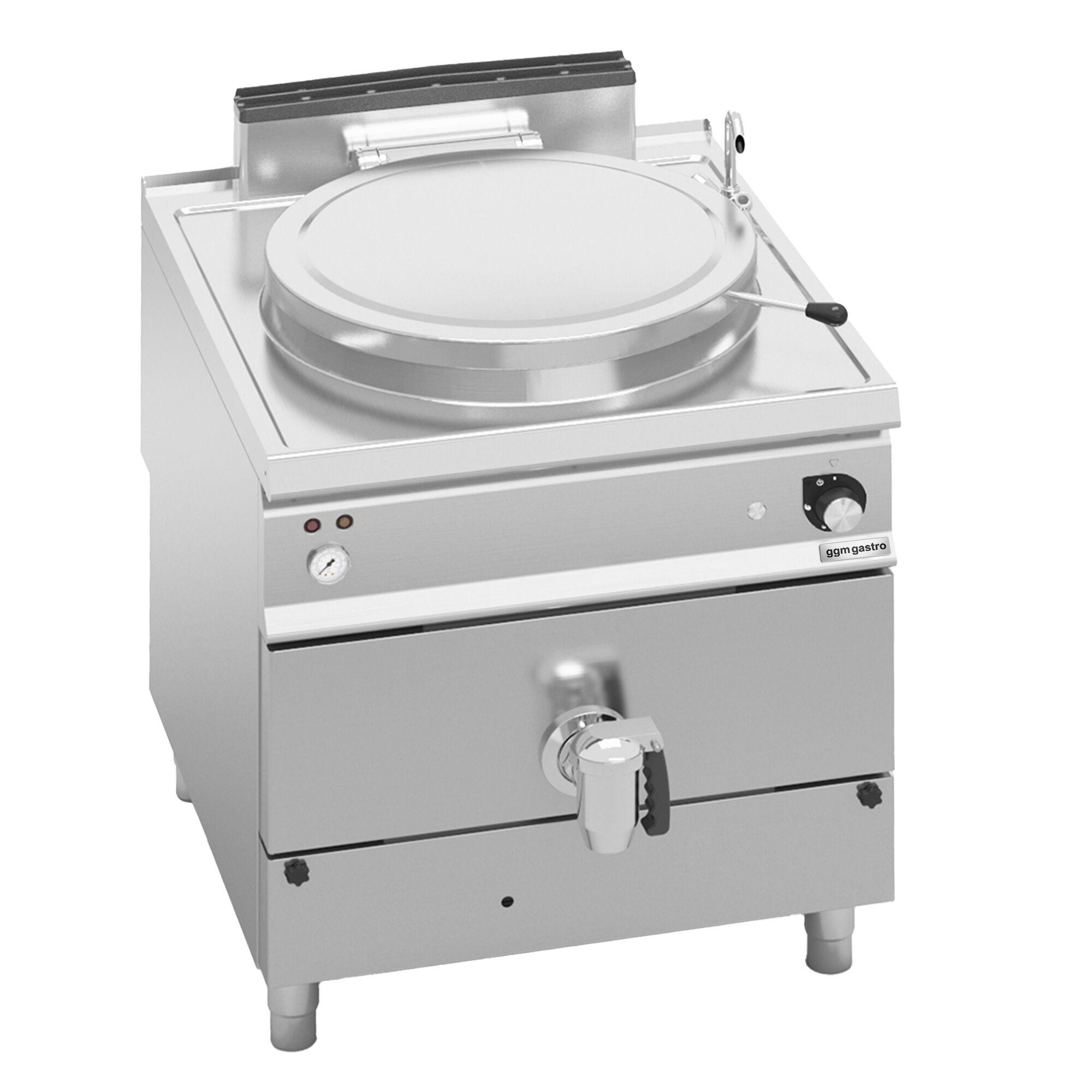 Gas Boiling Pan - 150L - 20.9kW - Indirect Heating - with Water Connection