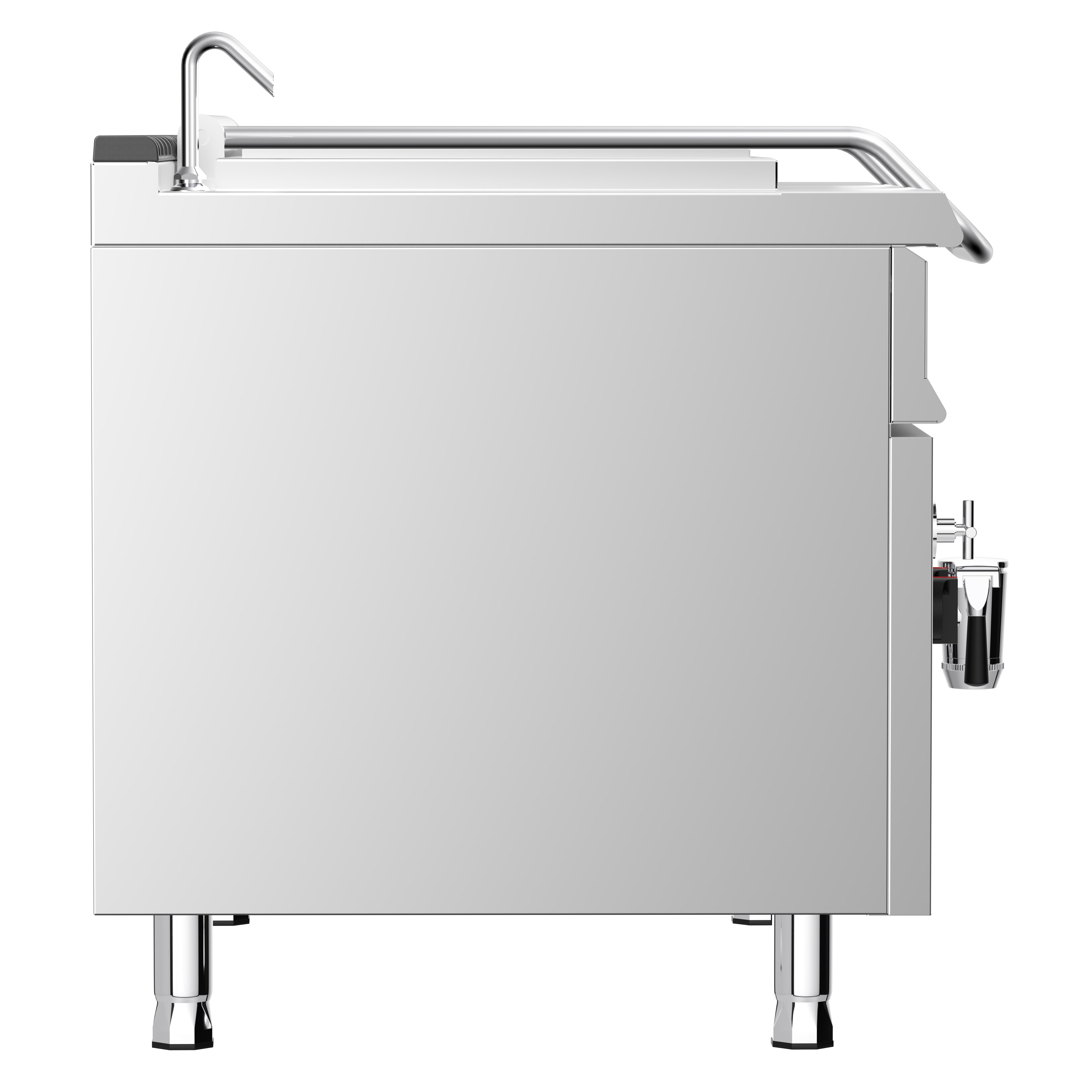 Marmite électrique de cuisson - 250 litres - 24 kW - chauffage indirect - avec arrivée d’eau et robinet de vidange