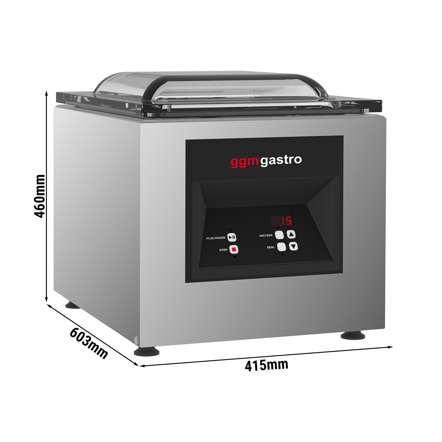 Machine sous vide à cloche – 10 m³/h – 600 watts – Digitale