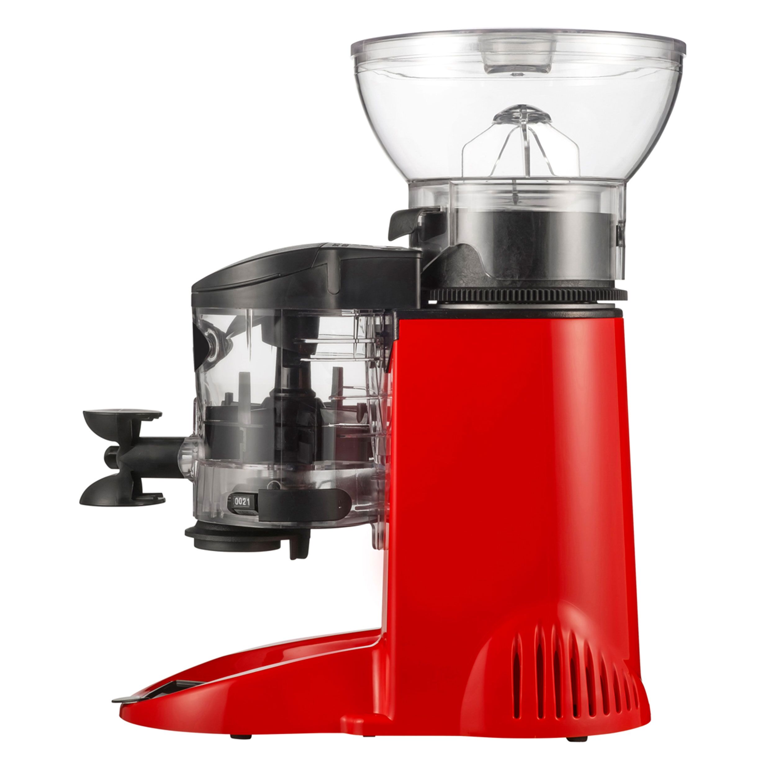 Moulin à café – 1 kg – 77 dB – Avec doseur – Rouge