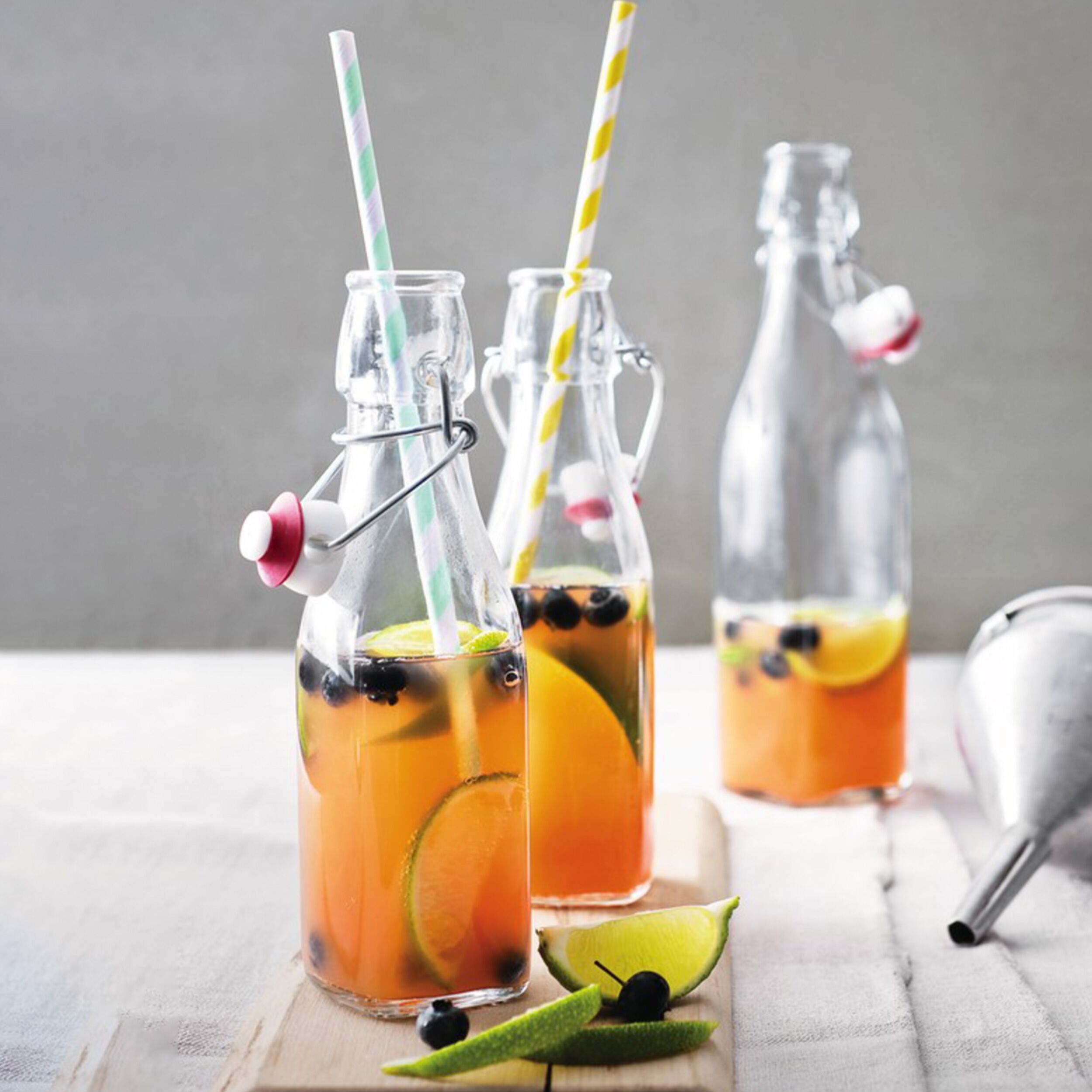 (1 pièce) Bouteille en verre Bormioli Rocco – DUBLIN – avec fermeture à étrier – 250 ml
