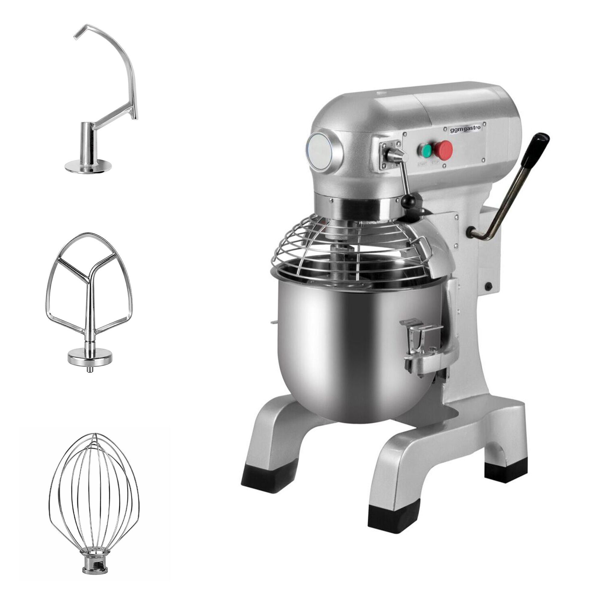 Batteur-mélangeur planétaire professionnel - 10L - 450W - incl. 3 outils