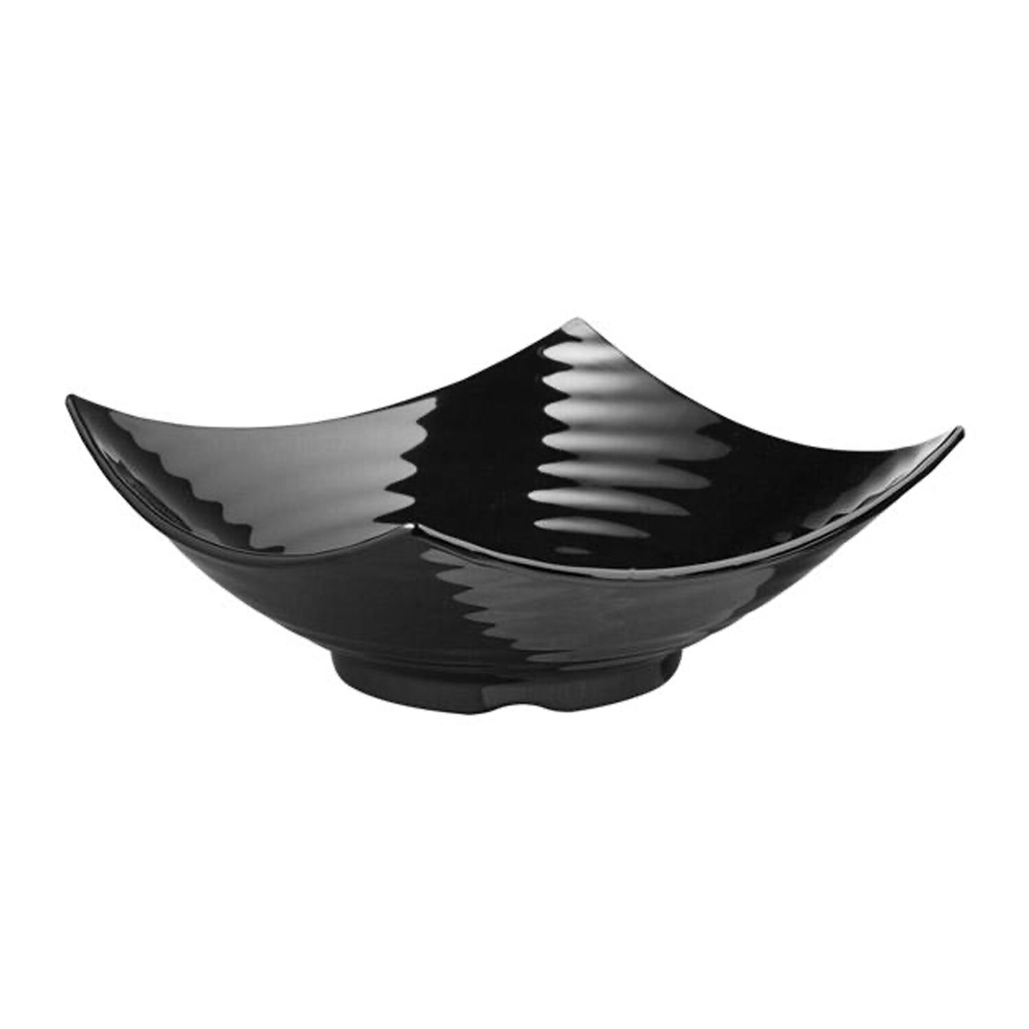 (6 pcs) Coupe - GLOBAL BUFFET - Mélamine - 3L - carré - 325x325mm - Profondeur : 120mm - Noir