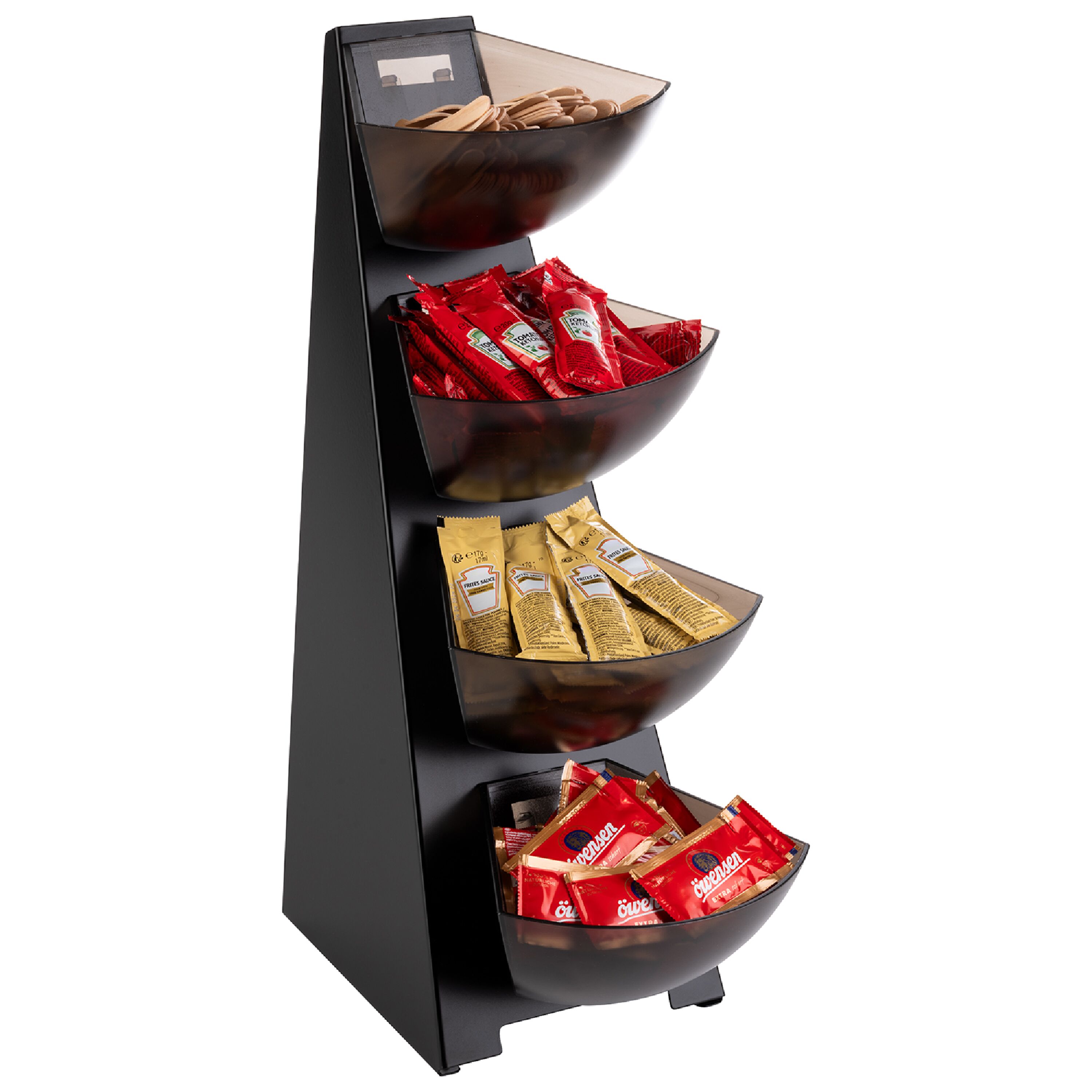 Support buffet - MULTI RACK - Acier inoxydable - Noir/Gris - Hauteur:530mm