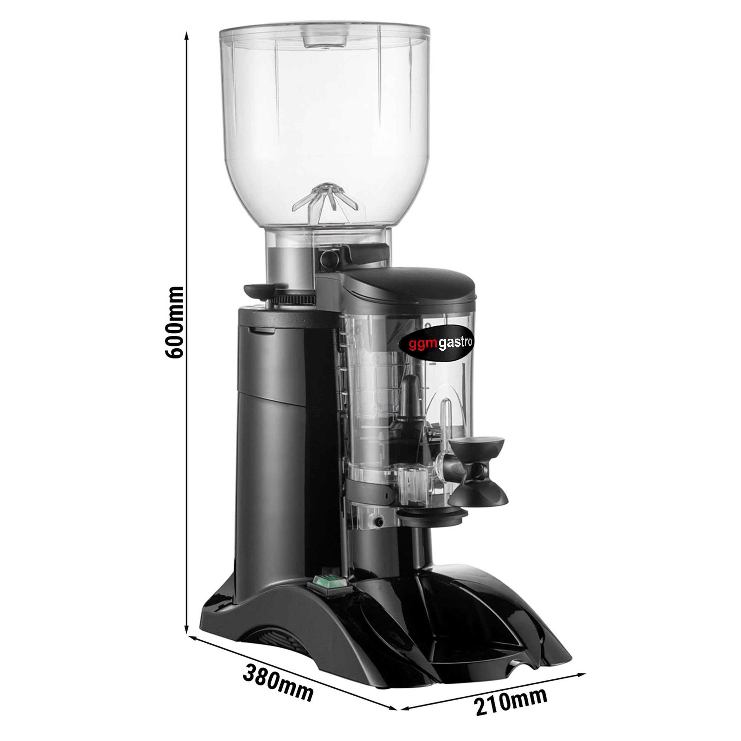 Moulin à café – 2 kg – 77 dB – Avec doseur – Noir