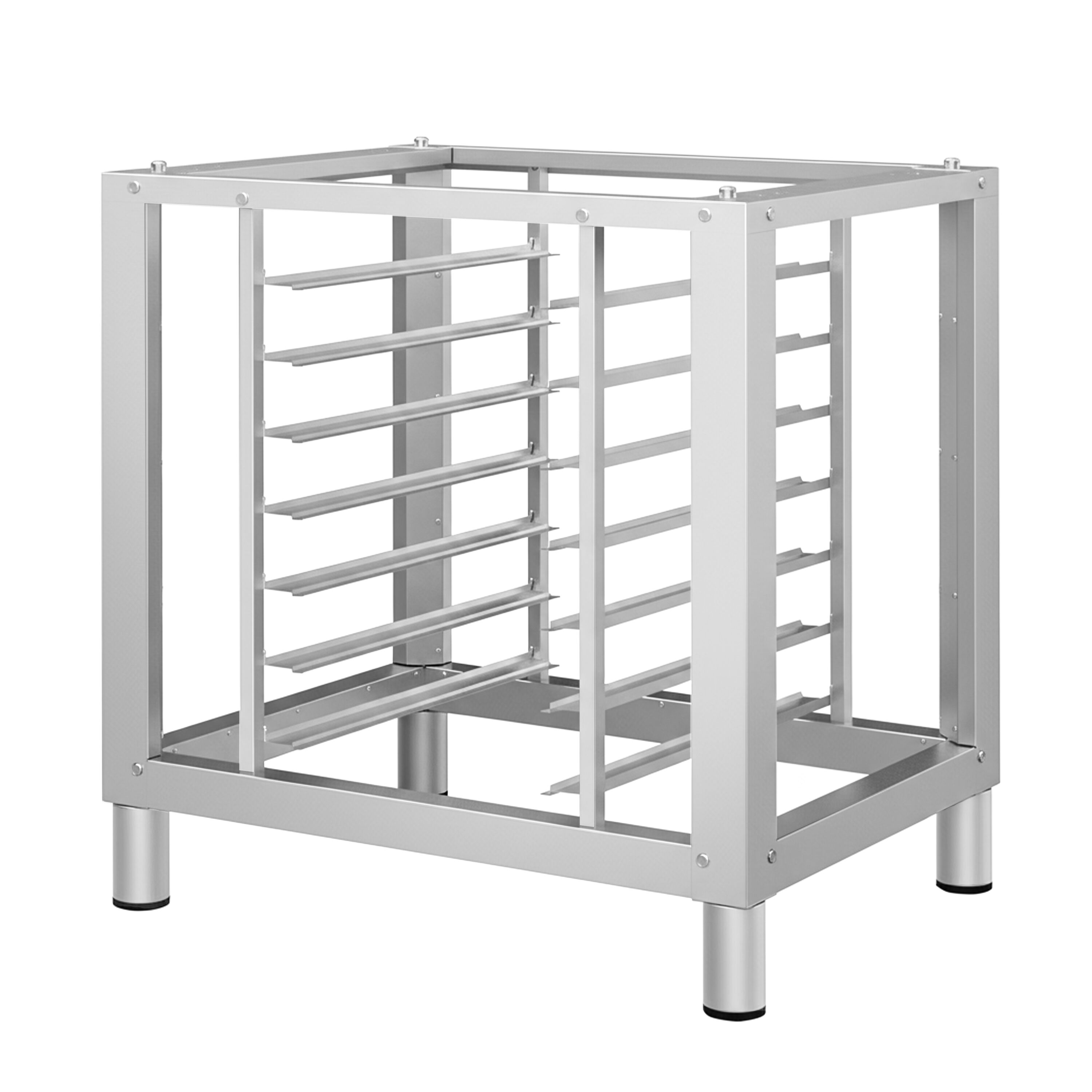 Stand - for Commercial Combi Oven - 820x740x800mm - with 7x GN 1/1 Tray Racks - Stainless Steel - compatible with KDDV10, KDDV6, KDDV4, KDMV10, KDMV6 & KDMV4