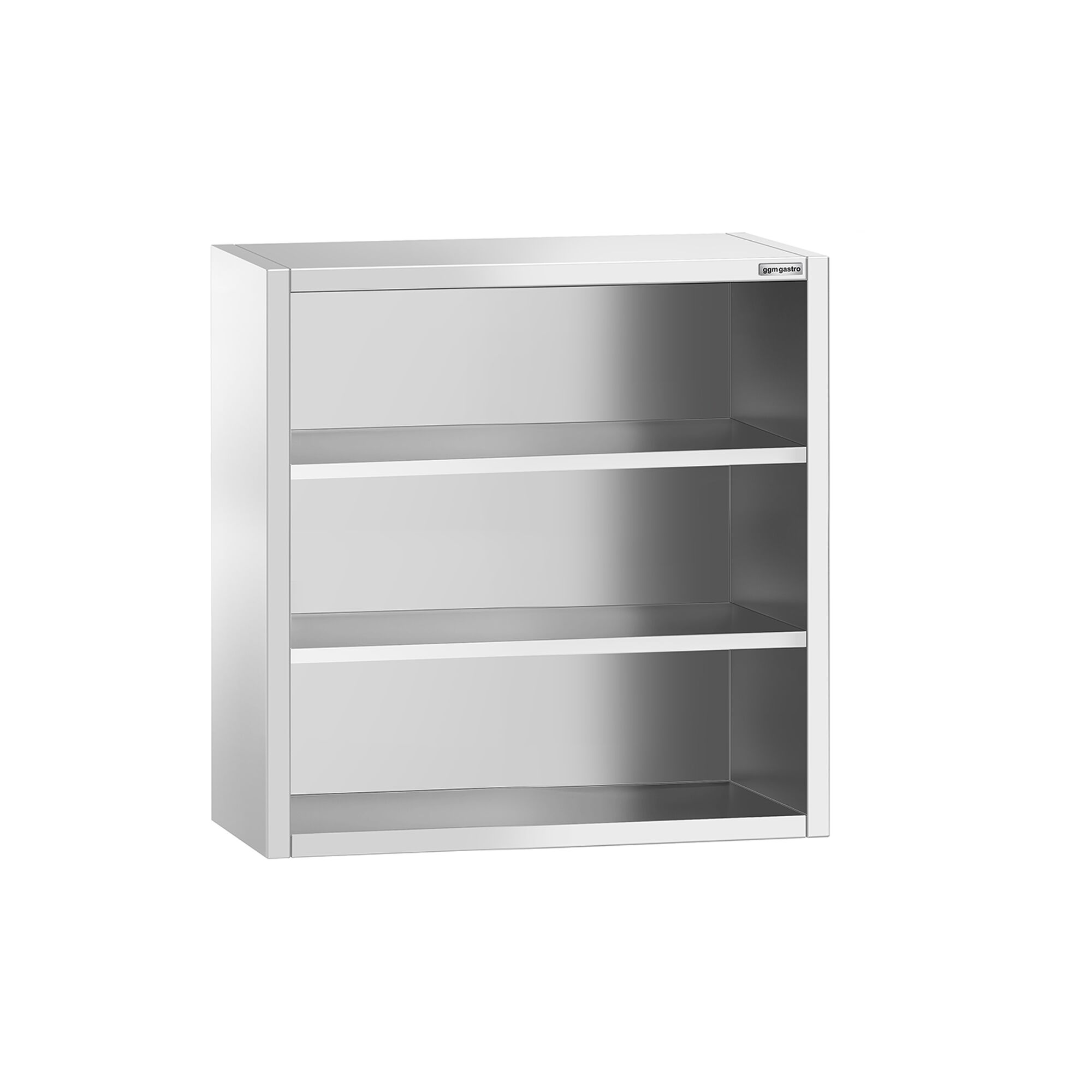 Armoire murale en acier inoxydable PREMIUM - 800x400mm - sans portes (ouvert) - 1000mm de haut