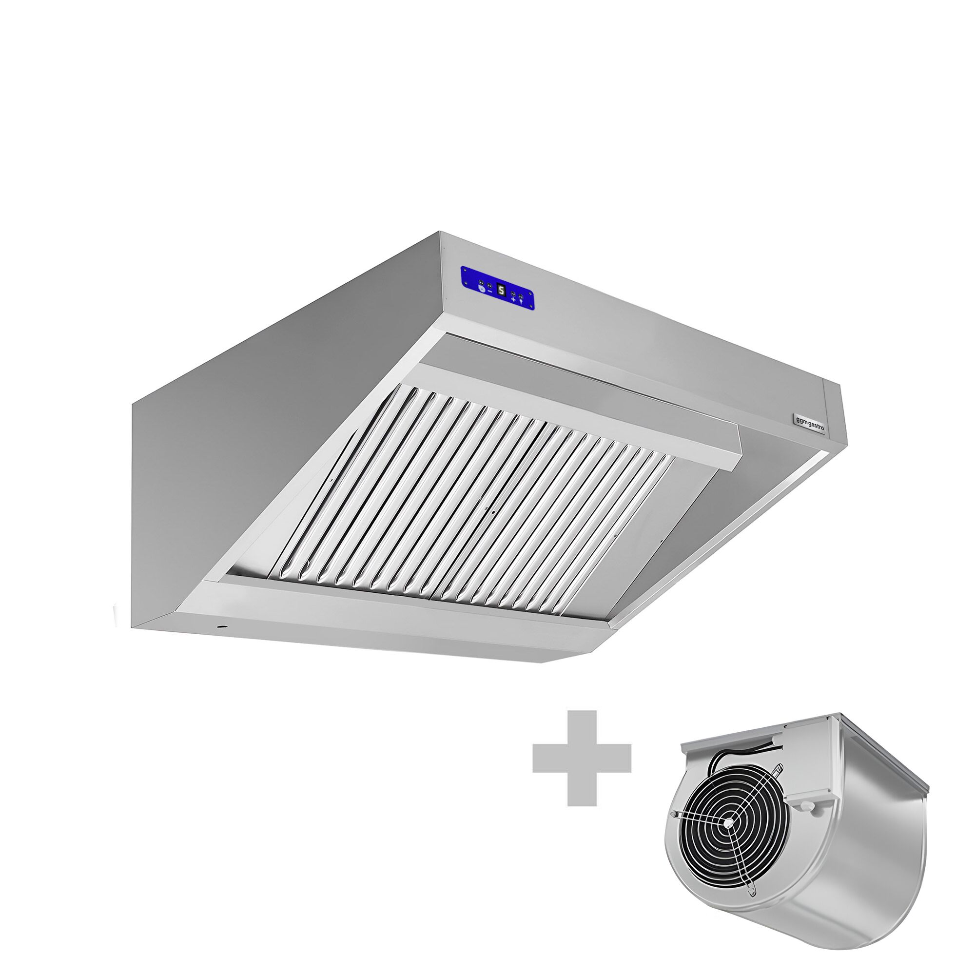 Hotte murale avec moteur - 1000 mm - Régulateur, filtre et lampe