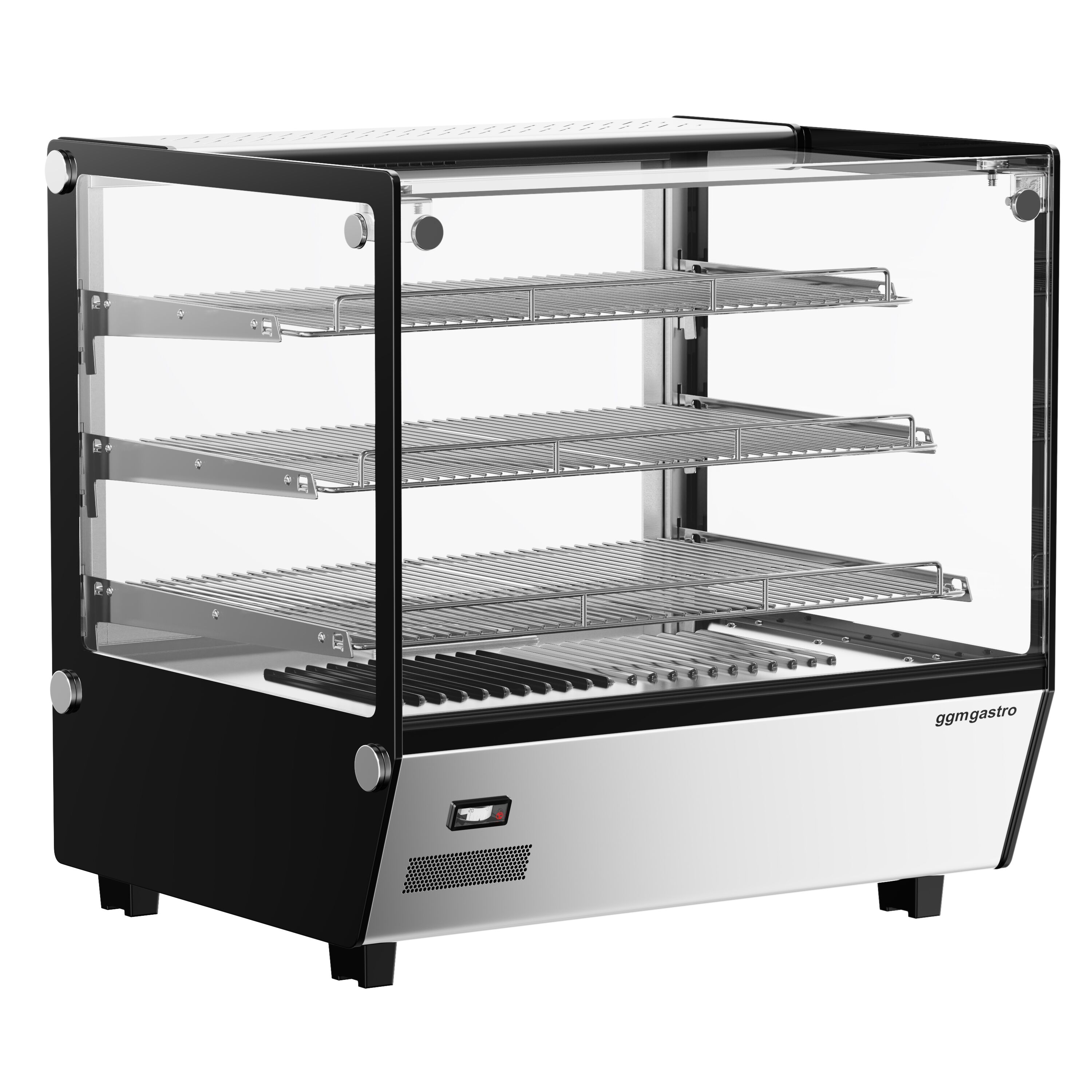 Vitrine chaude - 702mm - 1,10kW - avec 3 étagères - à poser