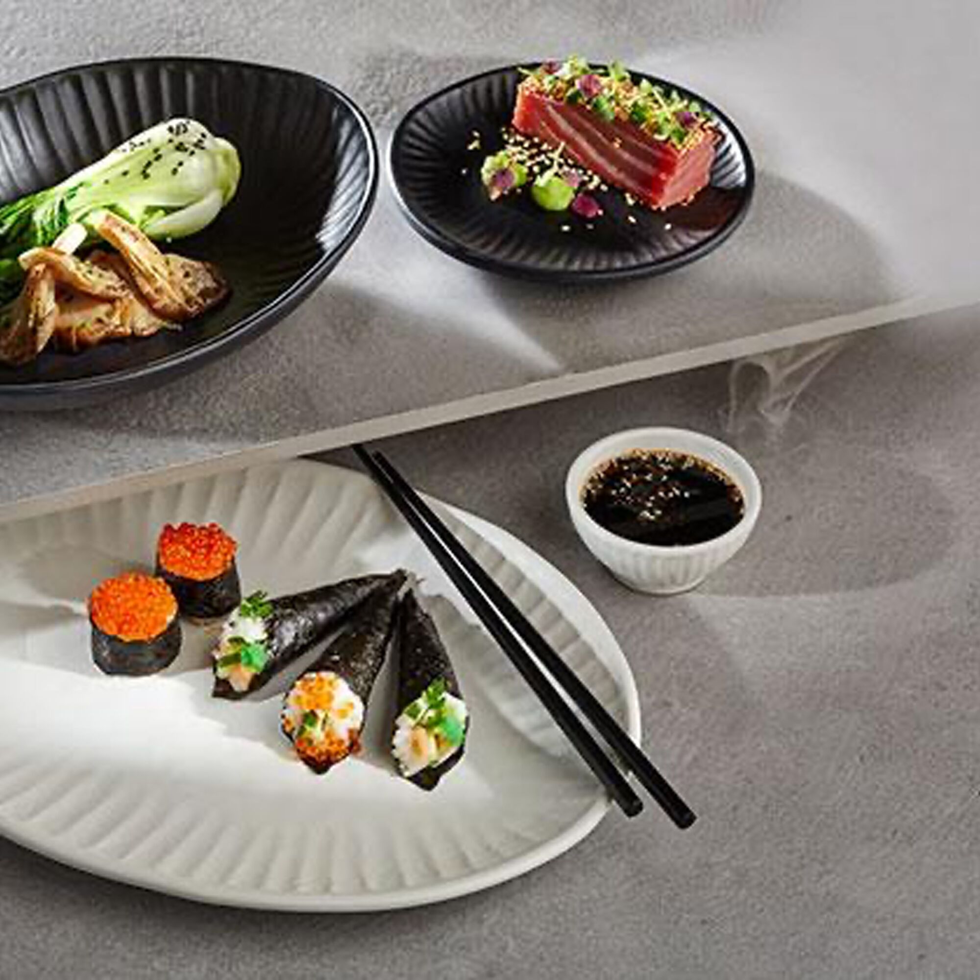 (6 pièces) Coupelles à sauce - AIKO - Melamine - 70 ml - Ø 80 mm - Noir