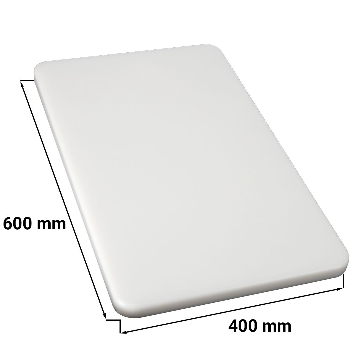 Schneidebrett - EN 600x400 - HACCP-Konform - Weiß