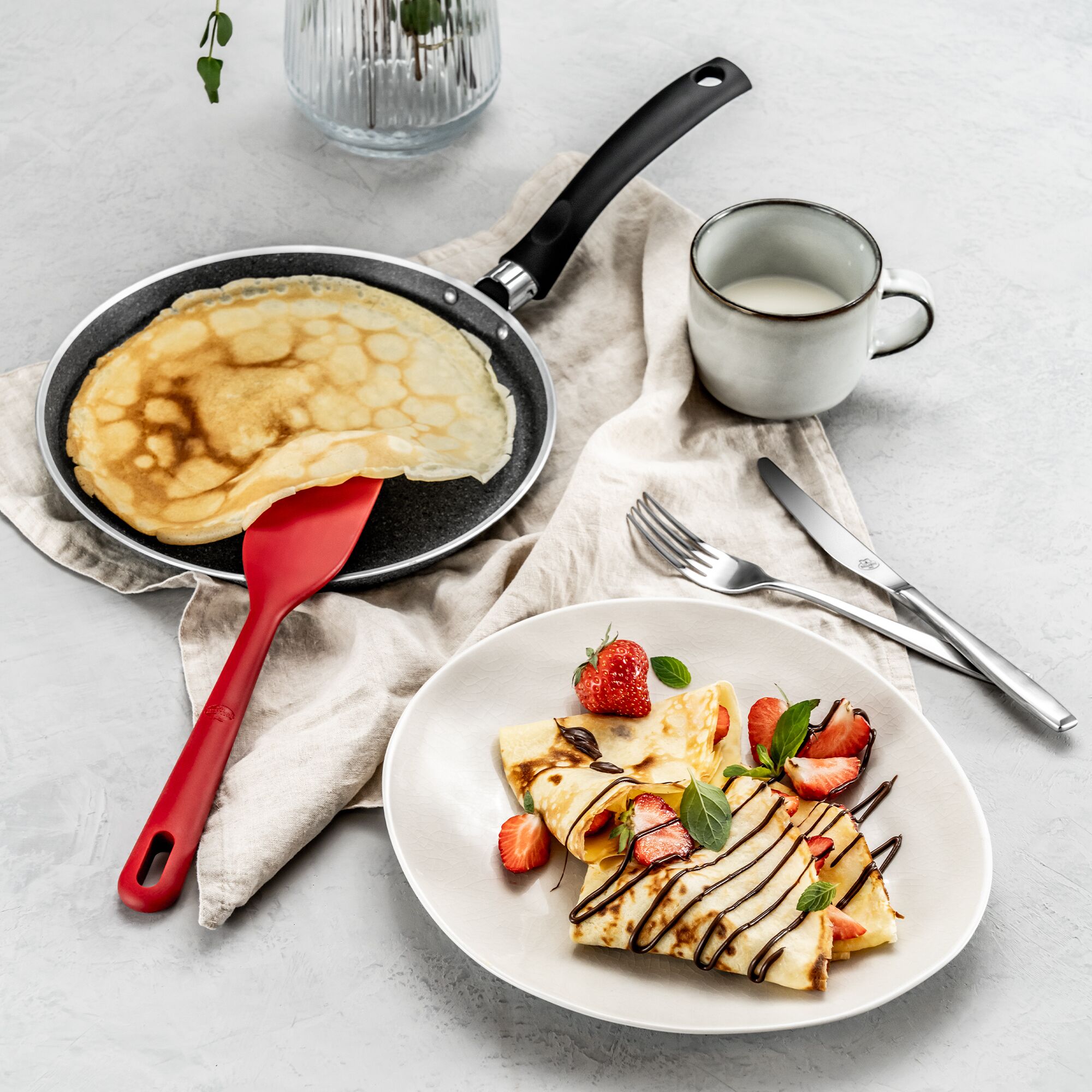 BALLARINI | Dough Scraper Spatula – Silicone - 280 mm - Red - Non-stick Safe