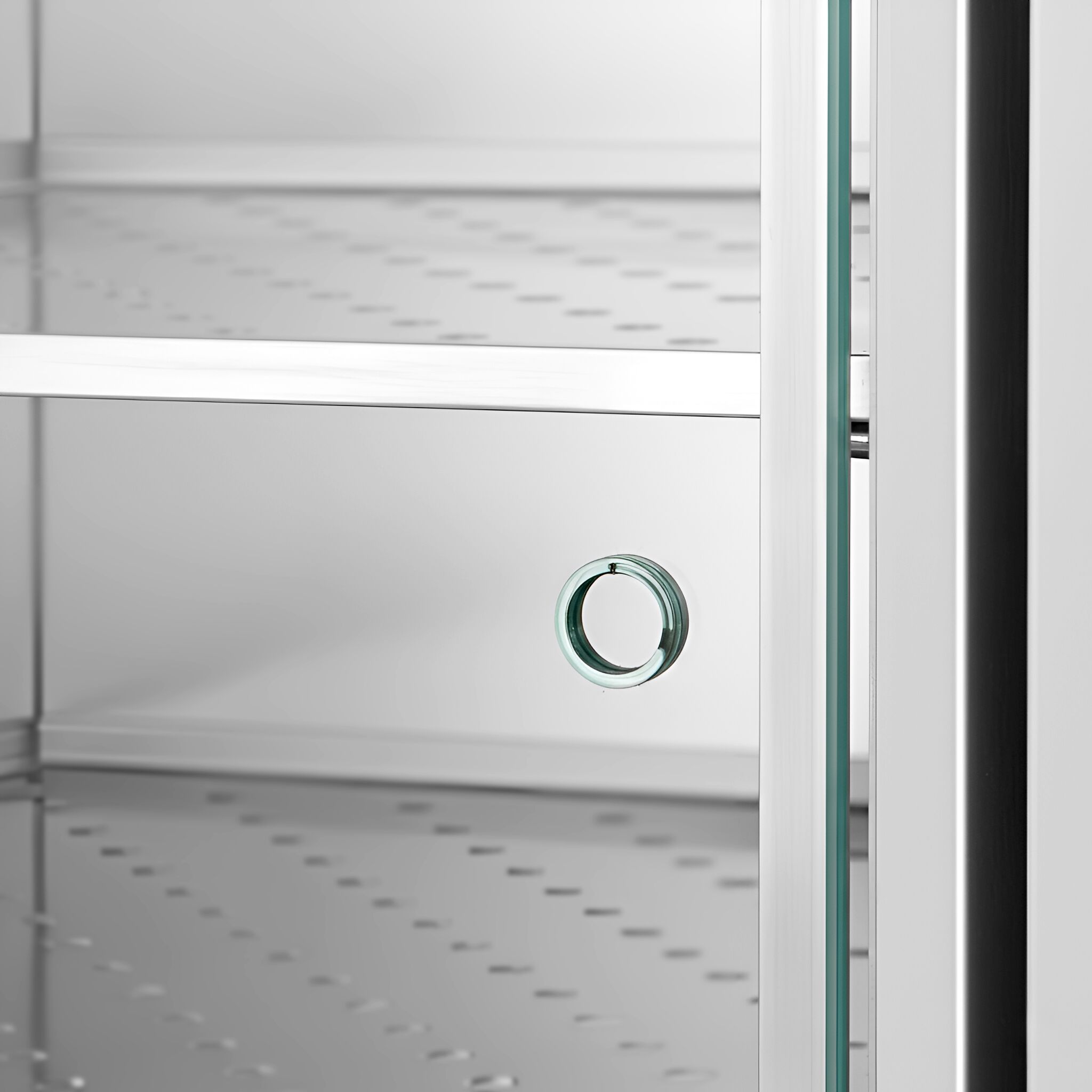 Vitrine chauffante professionnelle - portes arrière coulissantes - 2kW - 8 étagères - 1395x910x1020mm