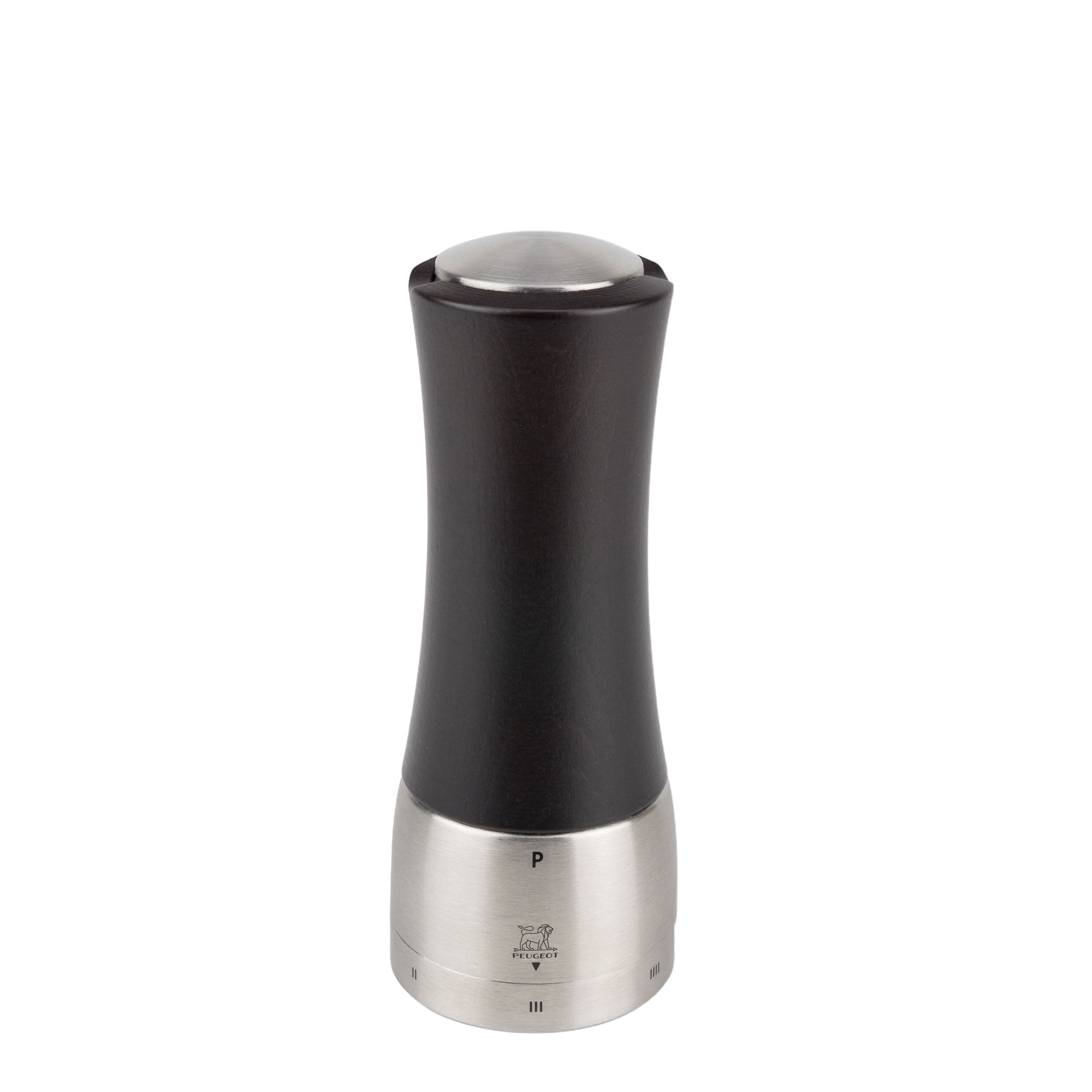 (6 pièces) PEUGEOT | MADRAS - Moulin à poivre - u'Select - Bois - Chocolat - Hauteur : 160 mm
