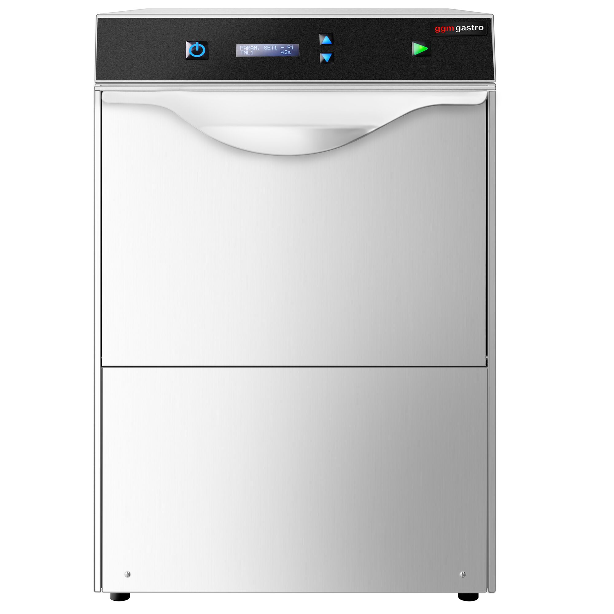Lave-verres professionnel à double paroi - Mécanique - 2,97kW - avec pompes à détergent, de liquide de rinçage et de vidange