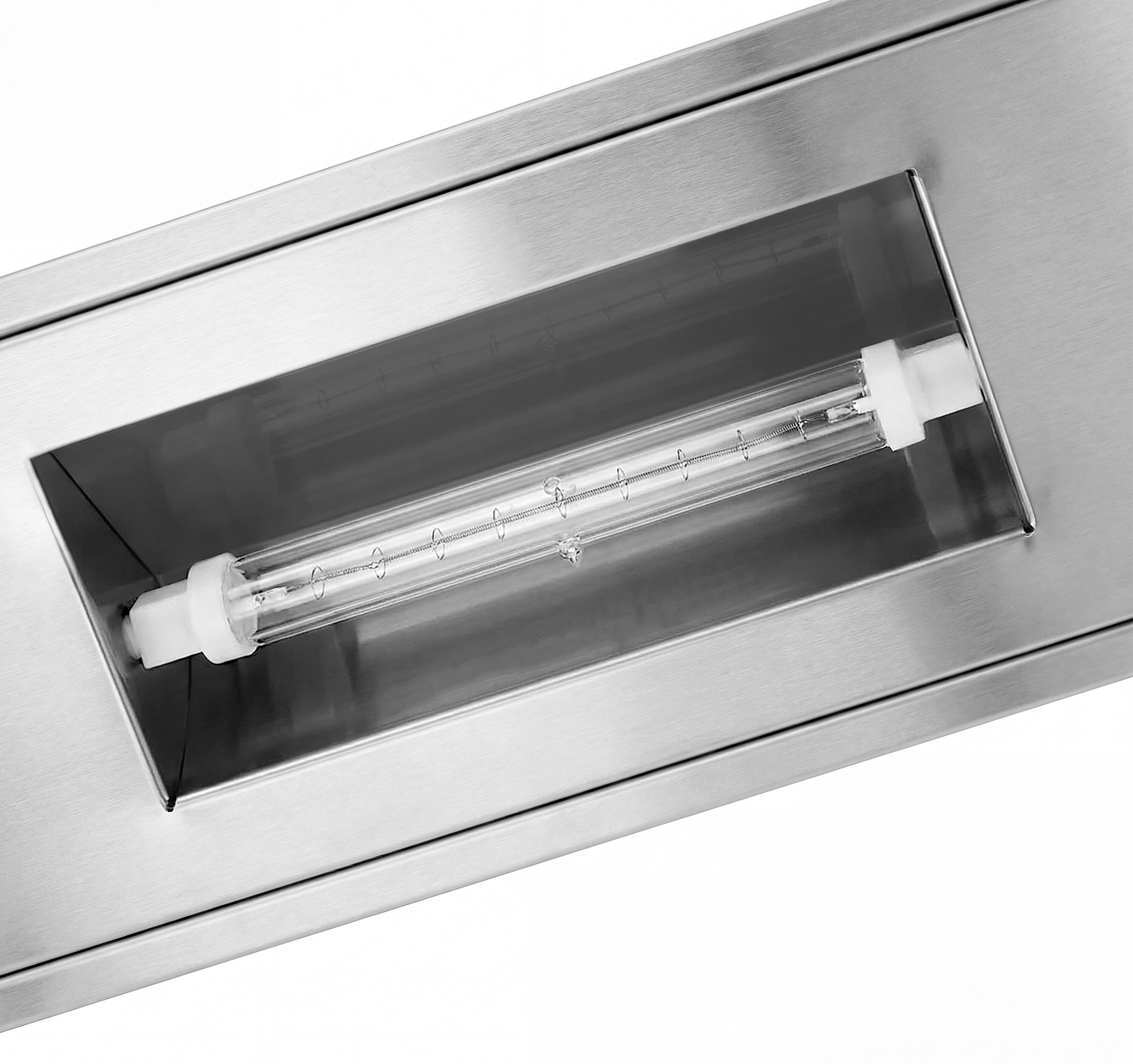 Kit d'éclairage halogène en inox - pour pare-haleine en verre - 1135x100x50mm - GN 1/1 - pour BA116 & WA116