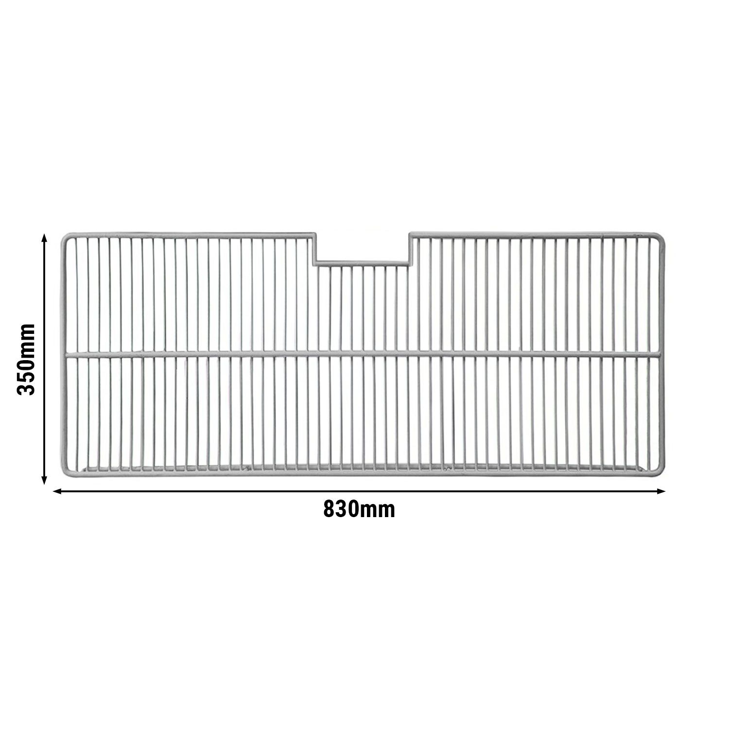 Ritilä - 820x350 mm - muovipinnoitettu teräs - 10 mm - yhteensopiva BGI220, BGSI435