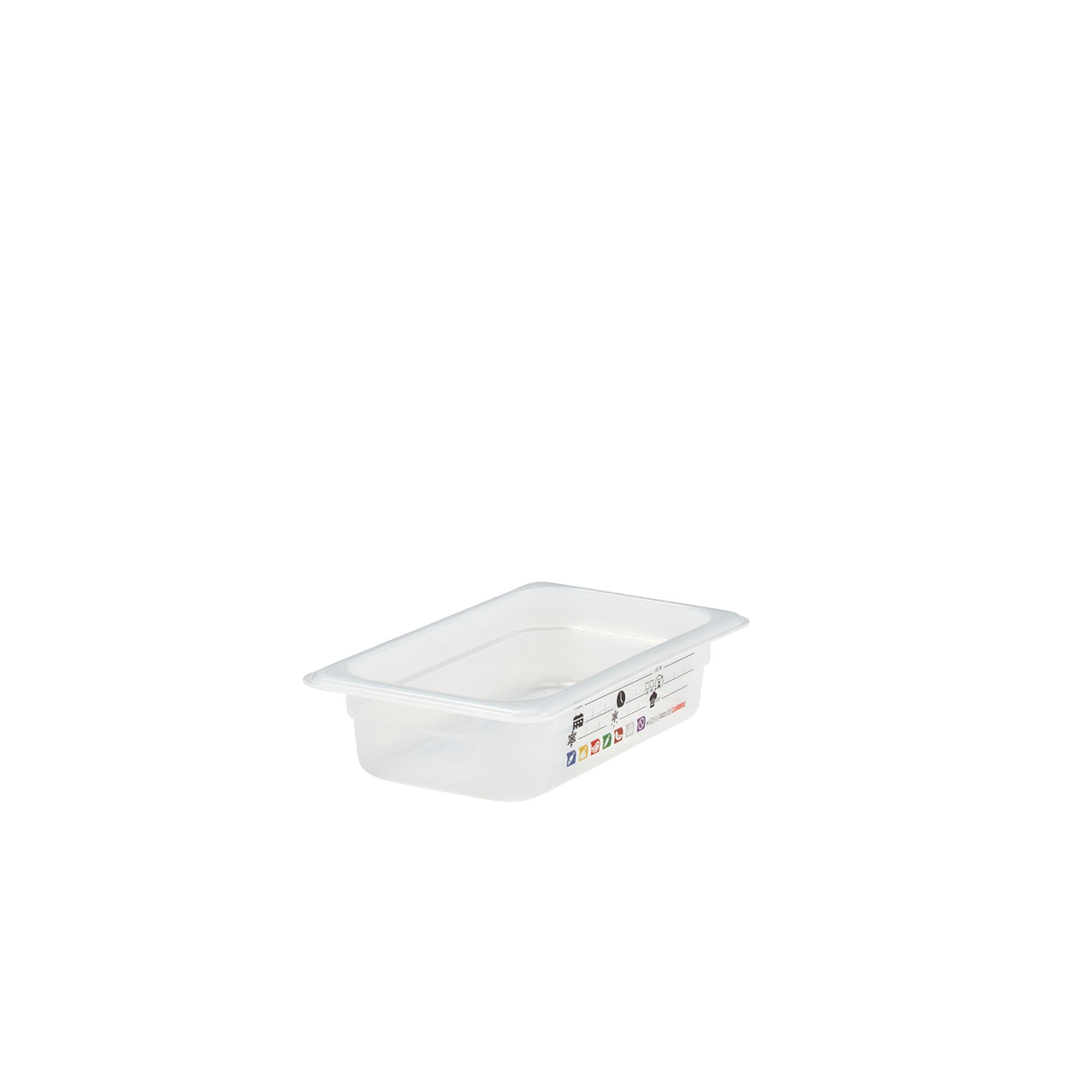 (6 pièces) CAMBRO | SafeTrak - Récipients en polypropylène GN 1/4 - laiteux - Hauteur : 65mm