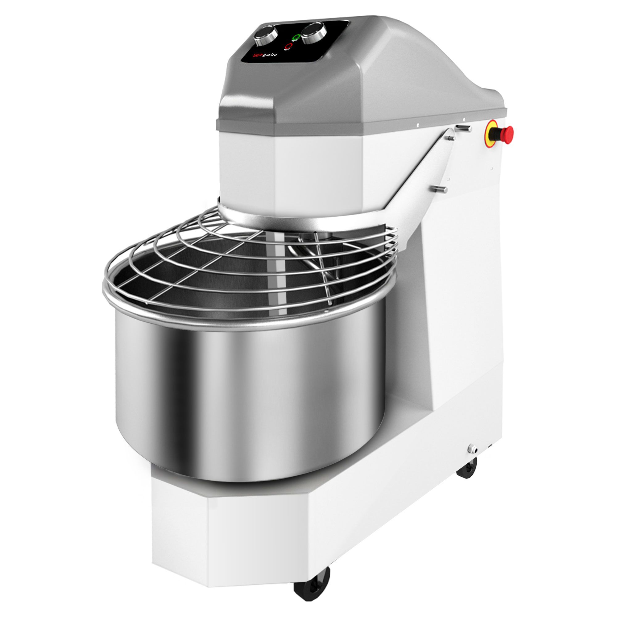 Commercial Spiral Dough Mixer - 30L / 19kg - Twin Speed - Fixed Head & Bowl - with Timer - 400V 3‑Phase