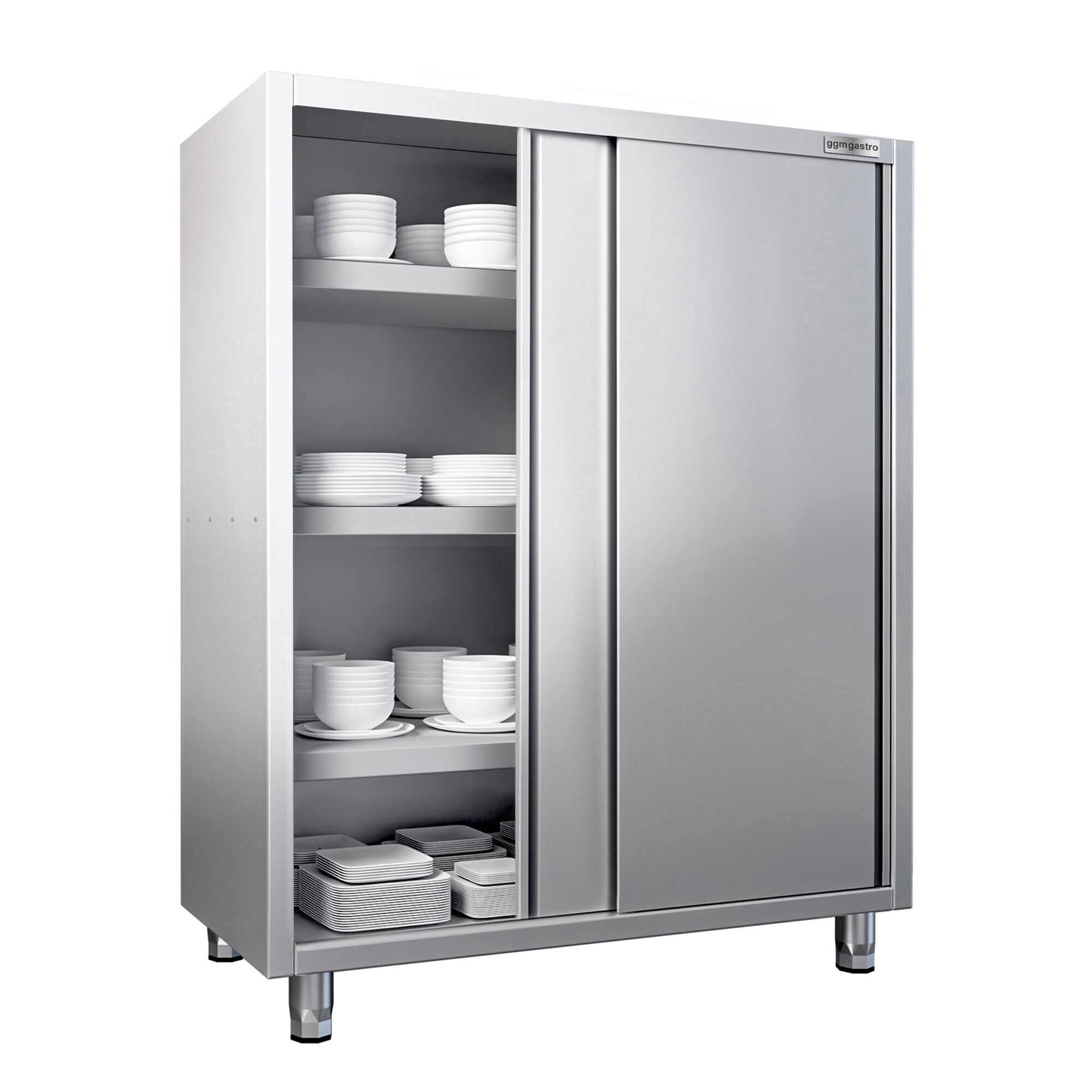 Geschirrschrank PREMIUM - 1400x600mm - 2 Schiebetüren - Höhe: 1800mm