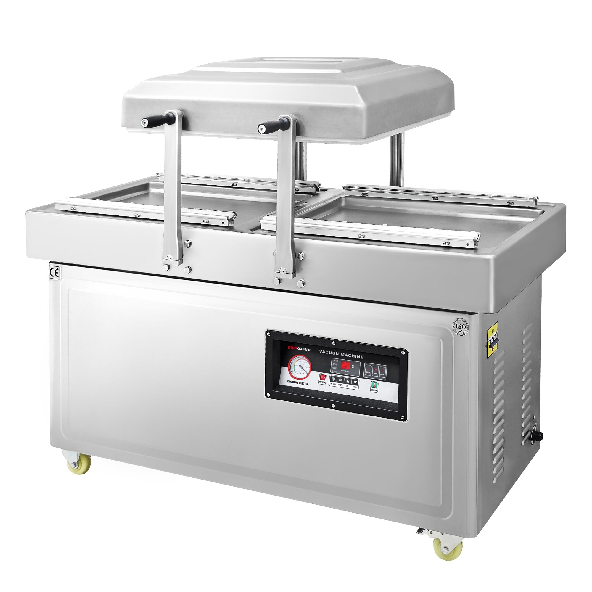 Machine sous vide à double cloche – 2 × 20 m³/h – 2 × 750 watts