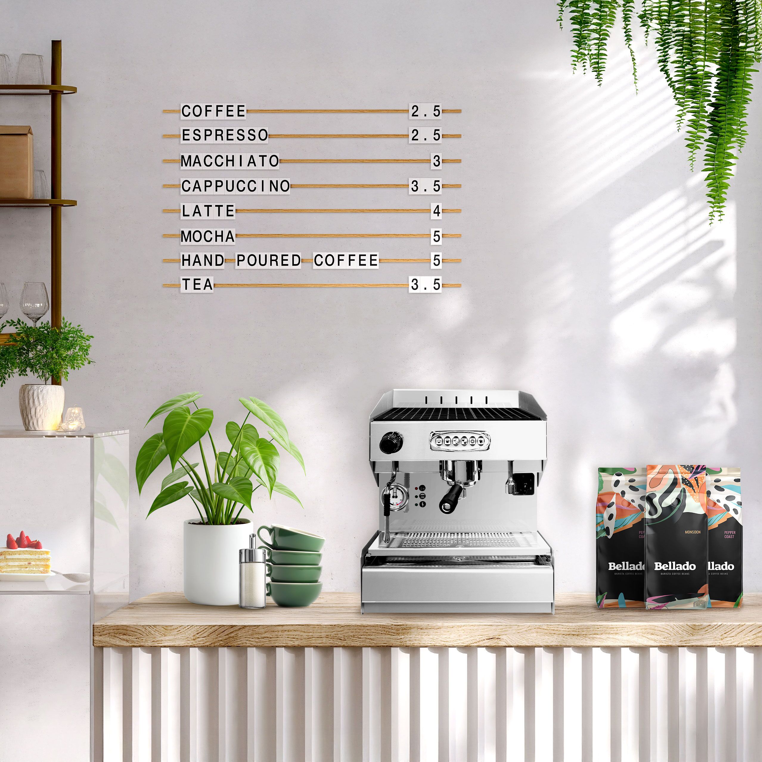 Machine à café porte-filtre « Allegro » – 1 groupe – avec système de préinfusion inclus