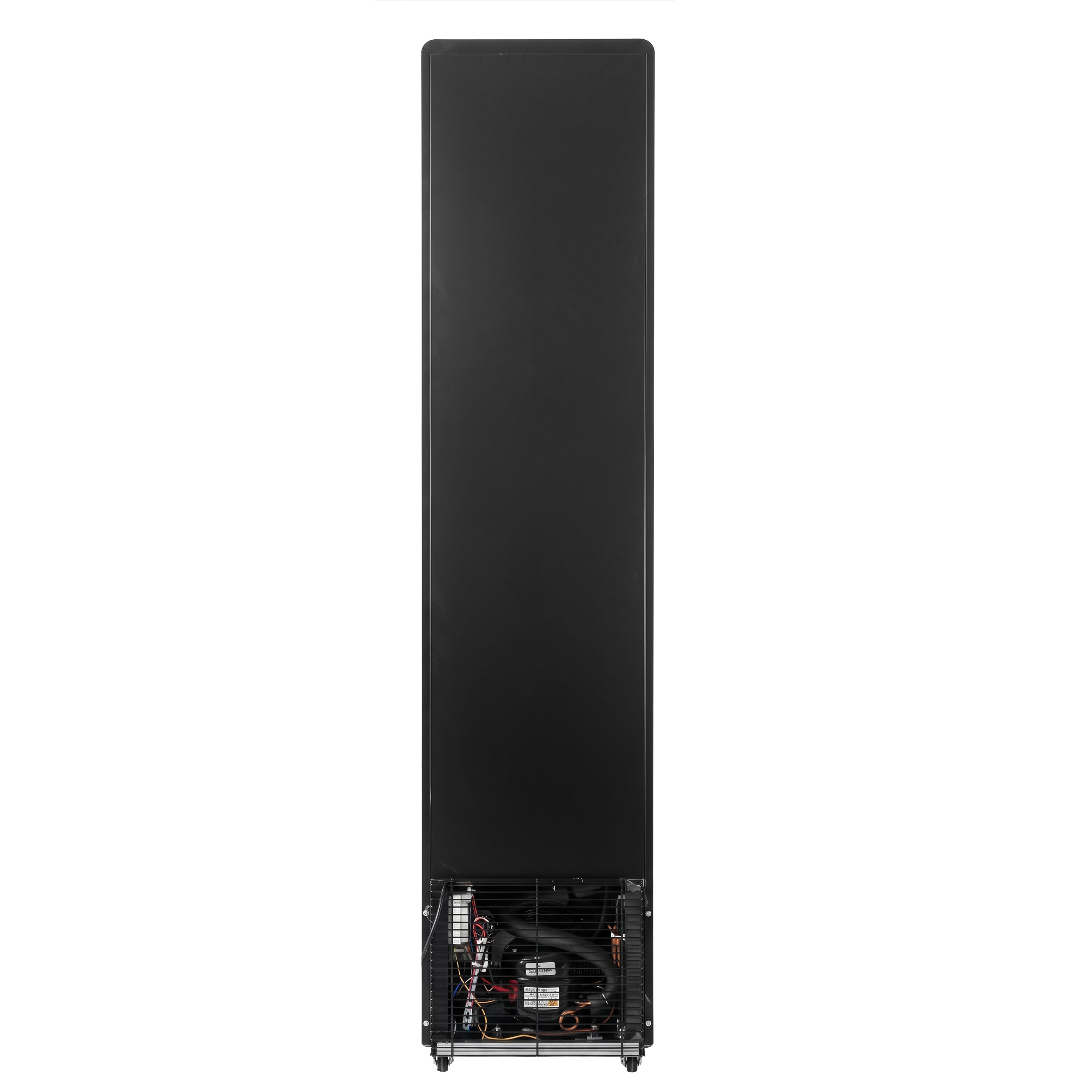 Beverage refrigerator – 145 litres – frameless design – slimline – with 1 glass door and coloured LED lighting