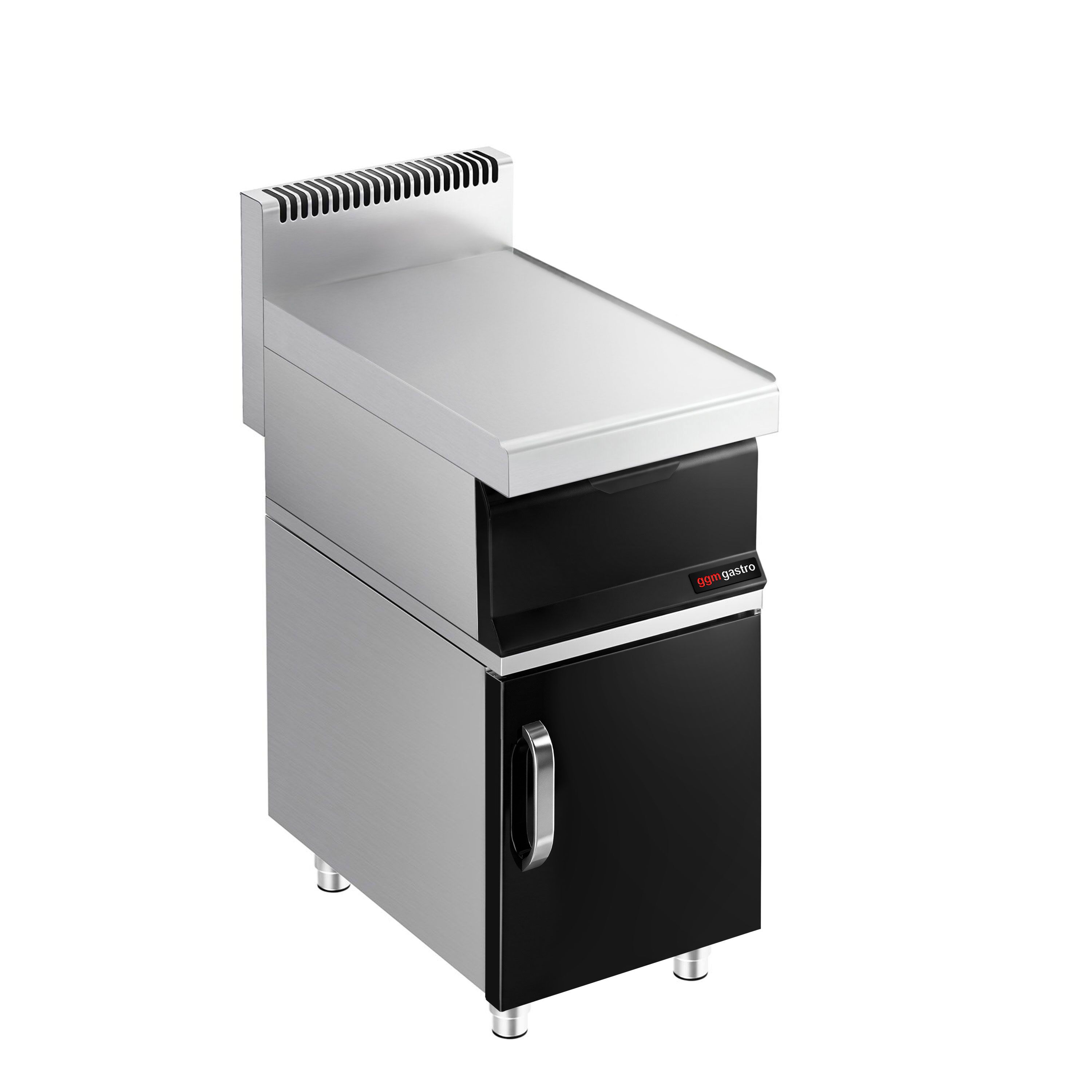Neutral Element & Substructure Commercial Neutral Element - with Drawer - with Substructure Mario 700 - 400x700x1000mm - Stainless Steel AISI 304 - 1 door - Series Mario 700