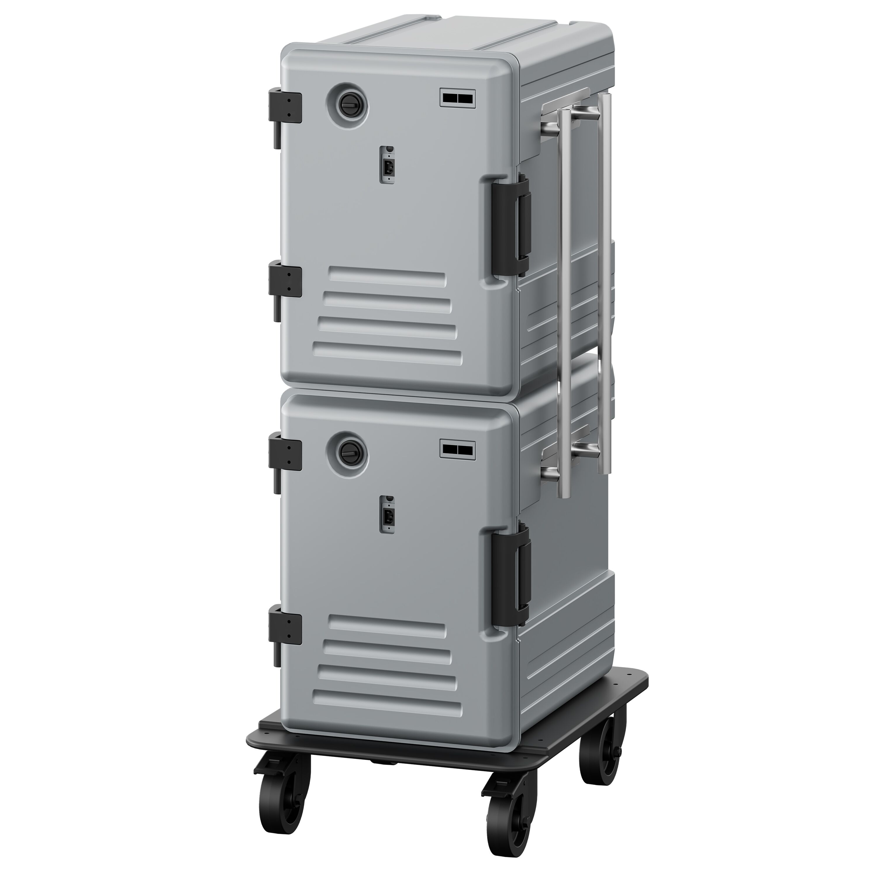 Thermobox - Chargement par l’avant - GN 1/1 - 2x 83L - 550x710x1410mm - chauffant - pour 24x GN 1/1