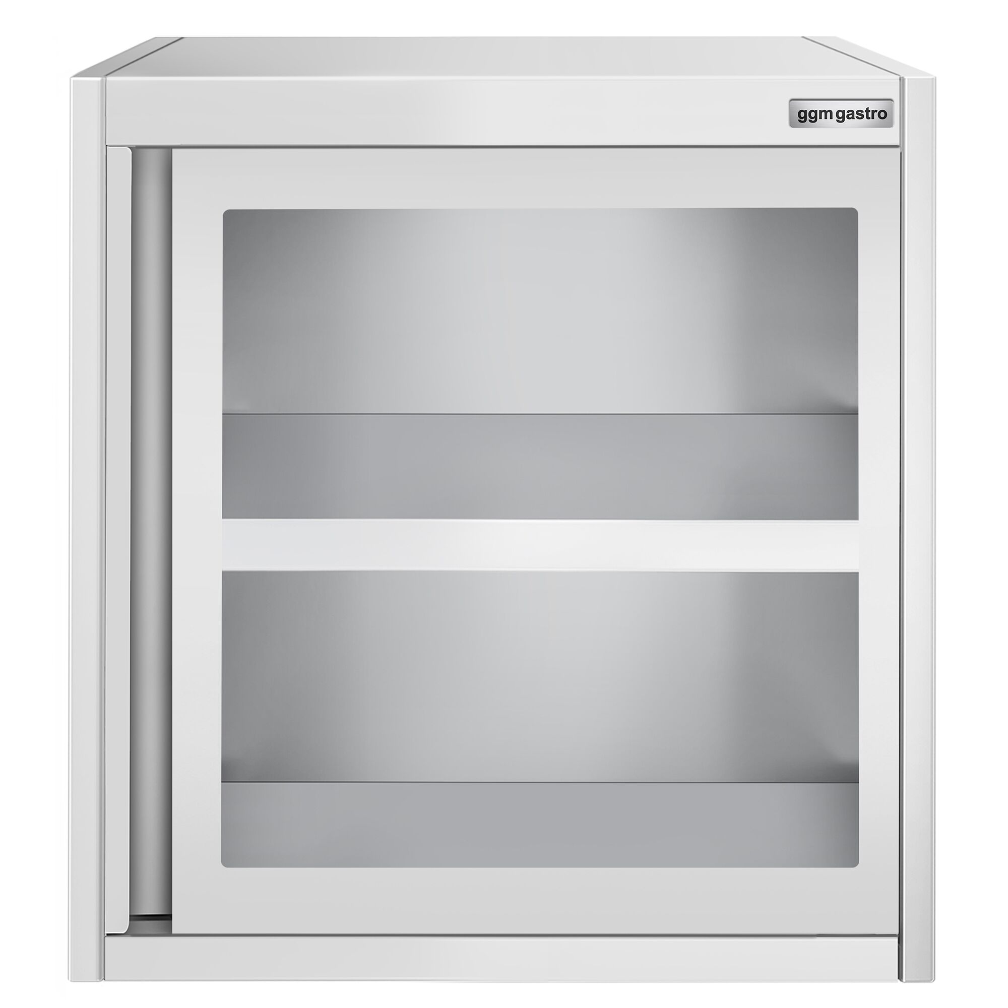 Edelstahl Wandhängeschrank - 800x400mm - mit Glasflügeltür - 800mm hoch