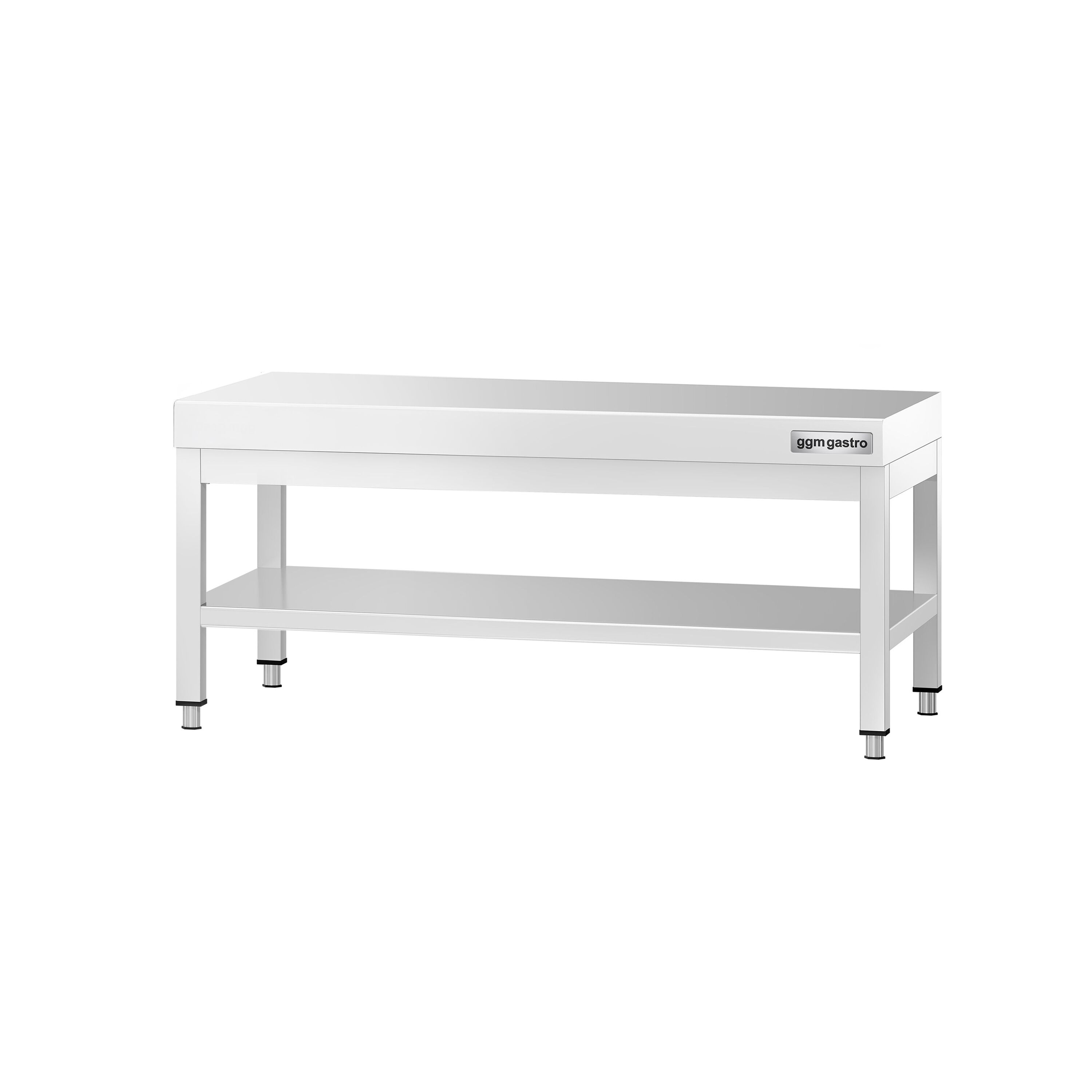 Table de travail en acier inoxydable PREMIUM - 1000x600mm - avec étagère basse