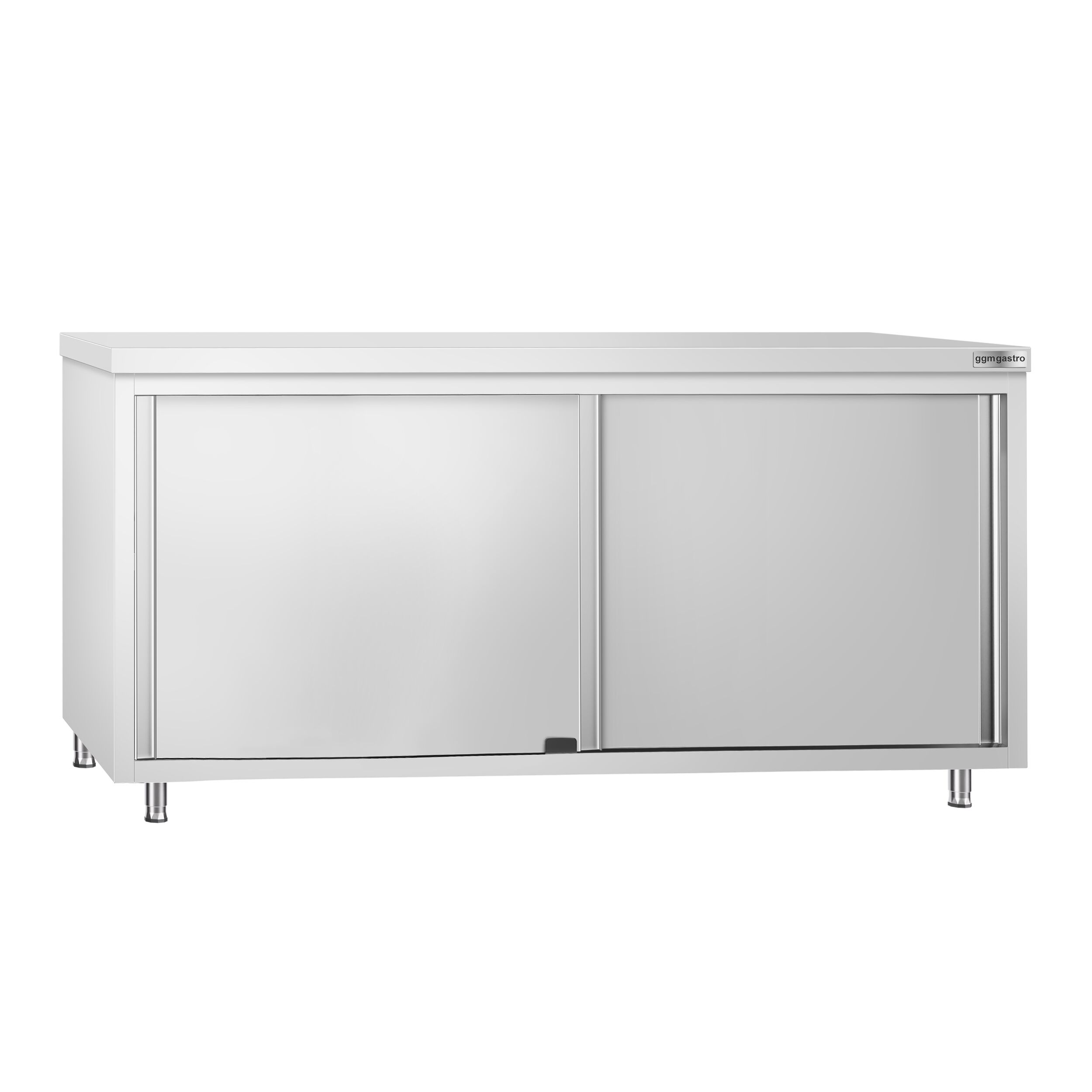 Edelstahl Arbeitsschrank PREMIUM - 1800x700mm - mit Durchreiche