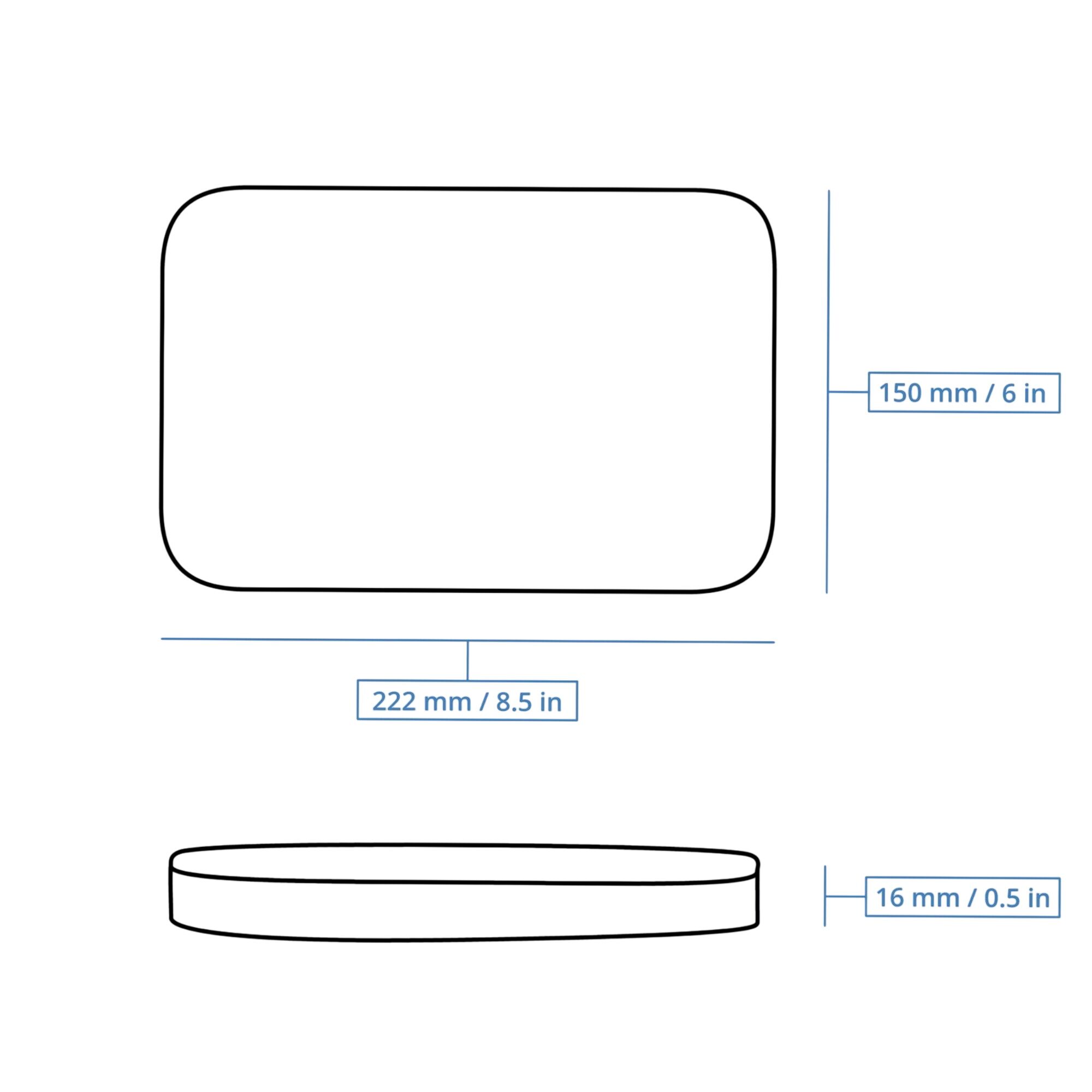 (300 pcs) Barquette réutilisable - Rectangulaire - Transparent