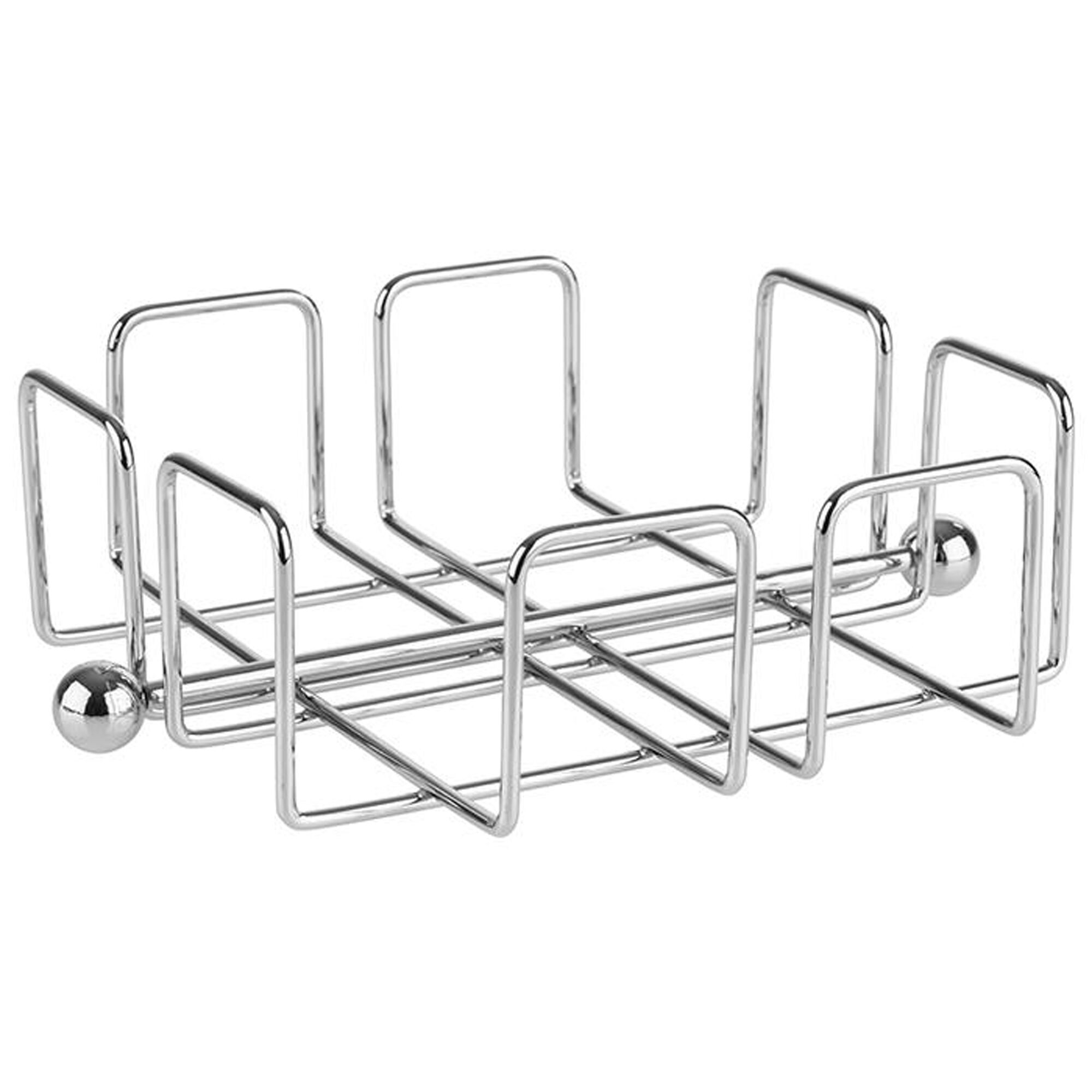 (6 pcs) Porte-serviettes cocktail - WIRE - Chromé - Métal - pour env. 50 serviettes cocktail - 190x190x65mm - incl. poids