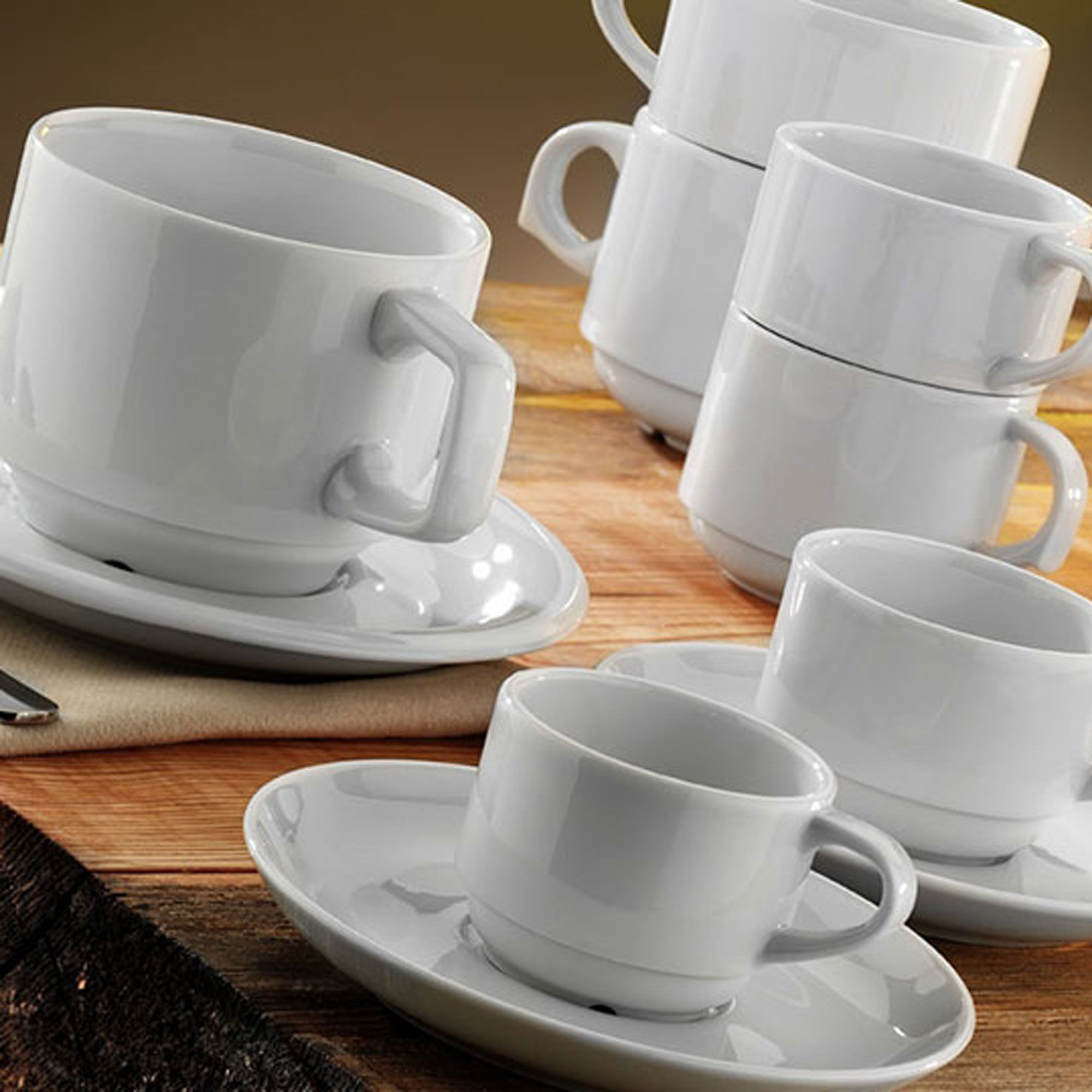 (12 pcs) ENTITY - Tasse à espresso - Blanc